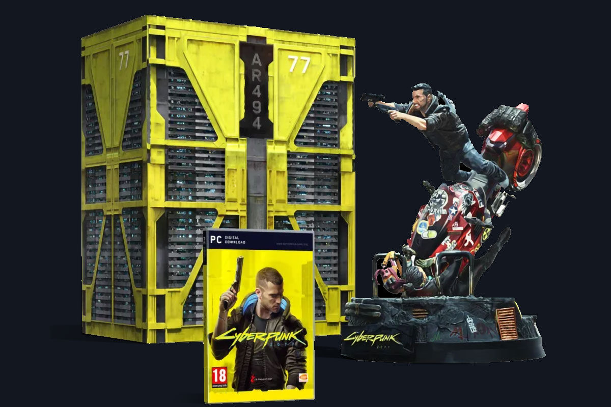 Wallpaper #uxlvBI8BtGB6xQ78P04L26 Cyberpunk 2077 Collectors Edition Comes with a Bunch Goodies