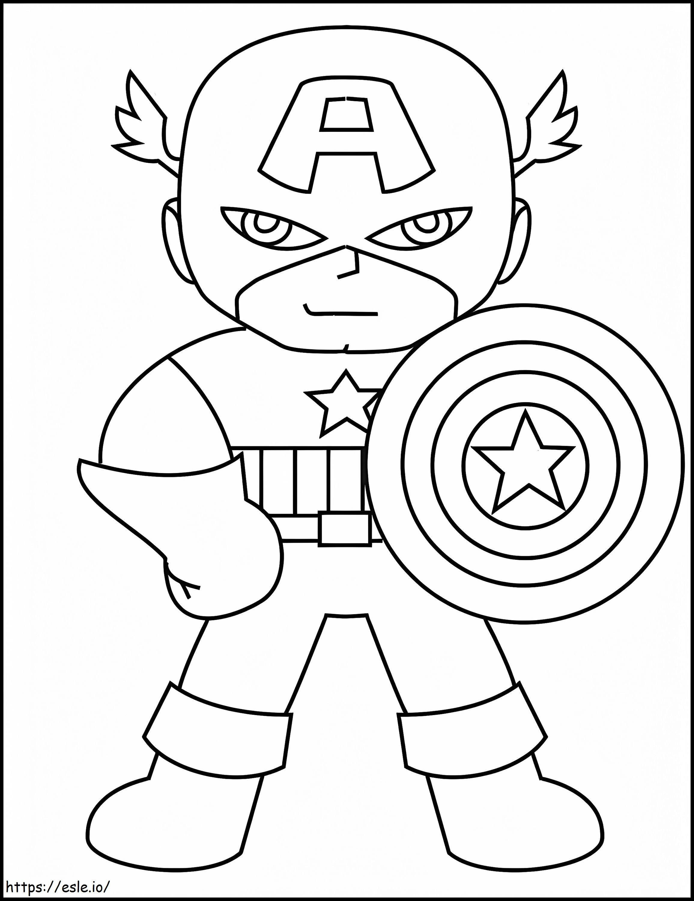 Wallpaper #MxlDK48BtGB6xQ78CI1525 Drawing Captain America Smiling Coloring Page