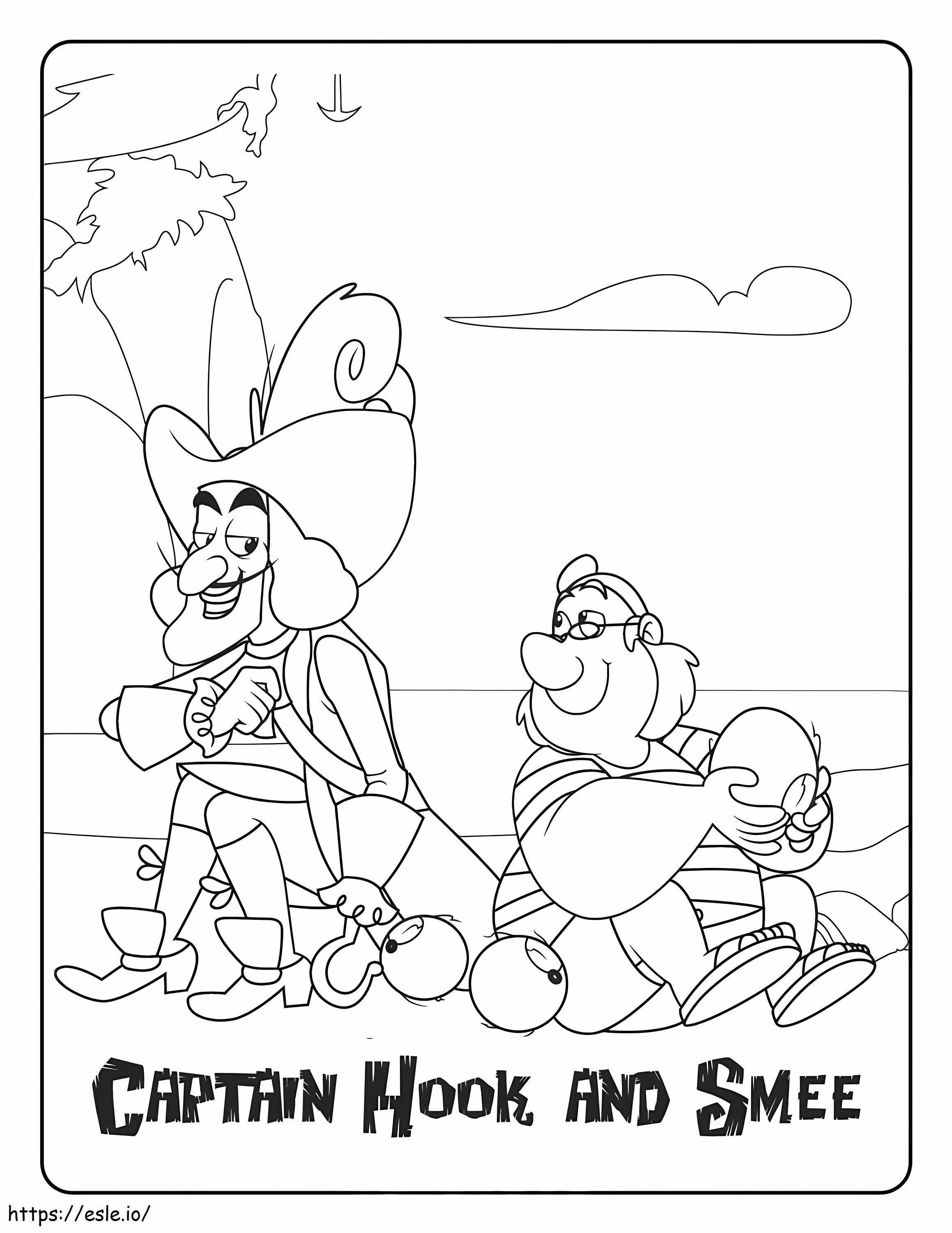 Wallpaper #zDG2NZMB5zzyi_yYm1d1294 Captain Hook and Smee Fun Coloring Page