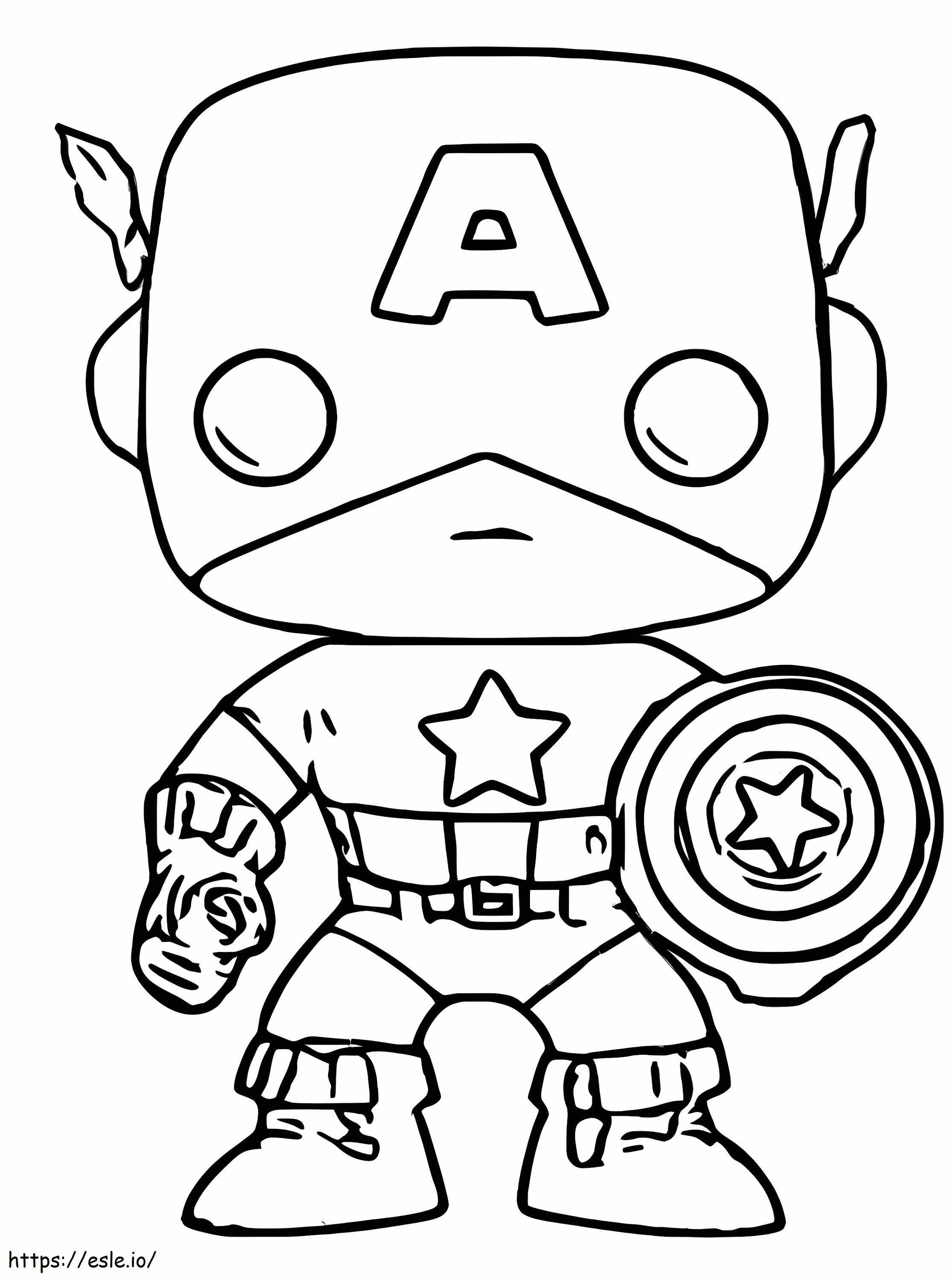 Wallpaper #5KV0OJMBVBiSkHCaSY0k316 Captain America Funko Pops Coloring Page