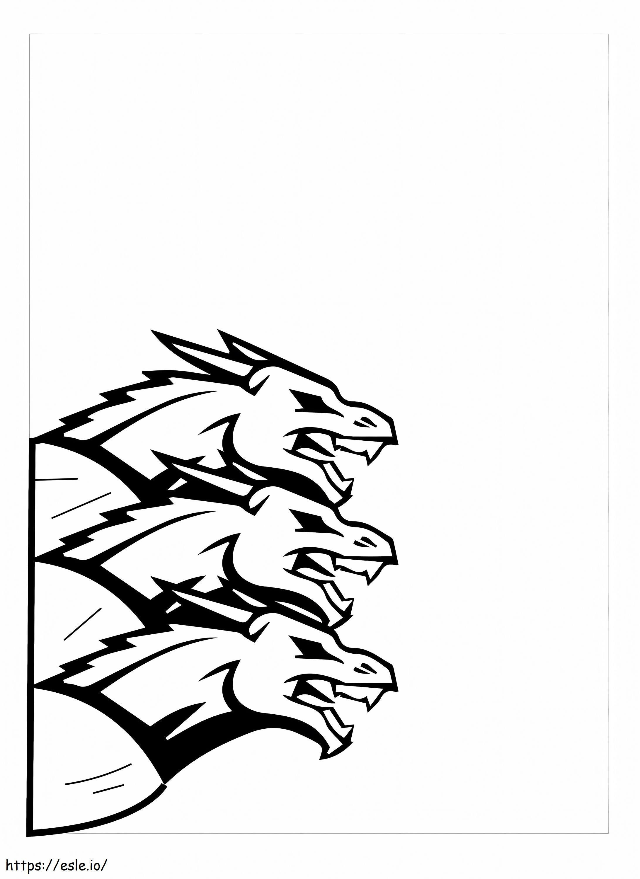 Wallpaper #e2cOBpMBSpphPi3-b78W323 Three Heads of Hydra Coloring Page