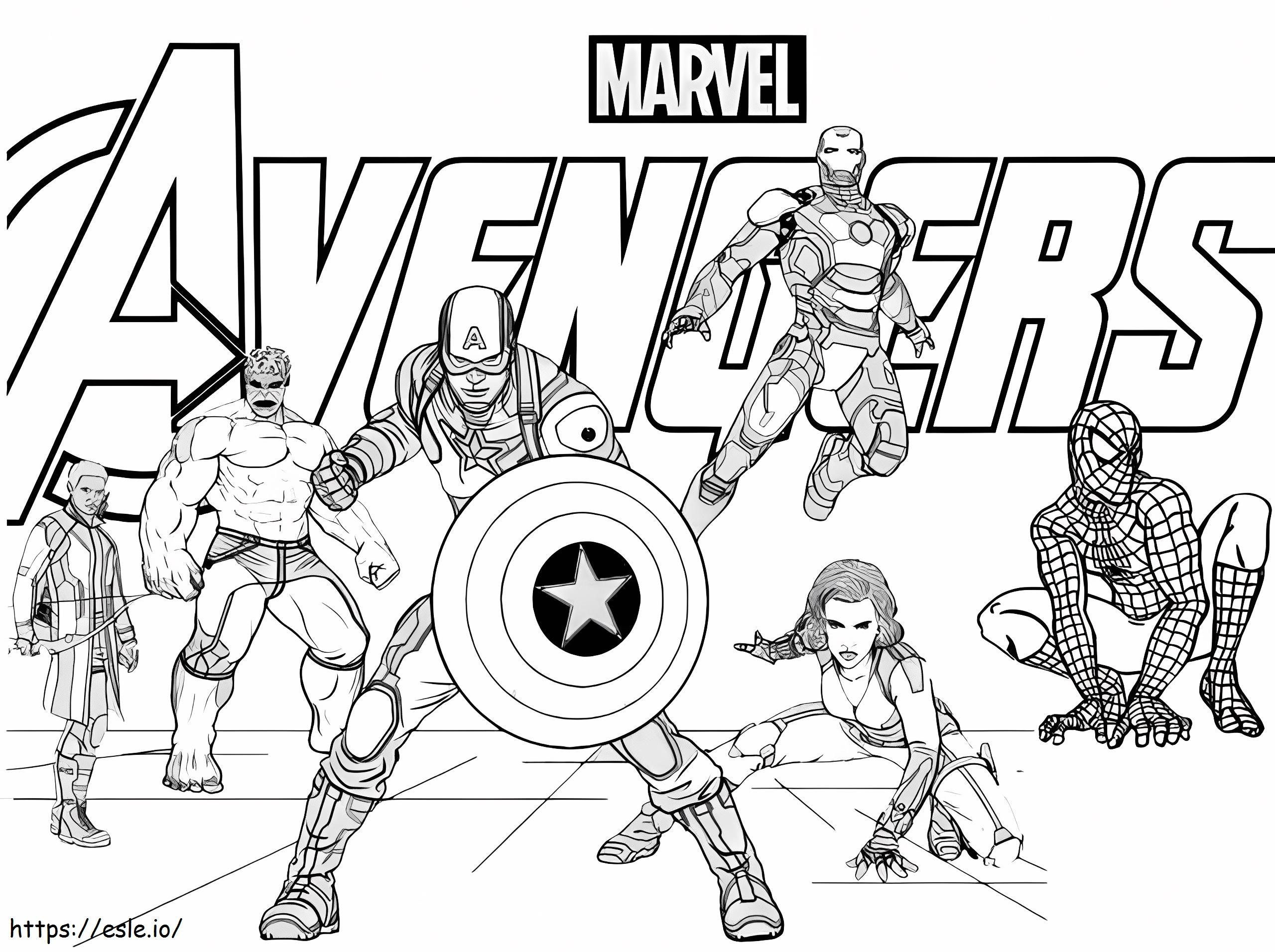 Wallpaper #kjEGNpMB5zzyi_yYplhx57 Avengers Coloring Page