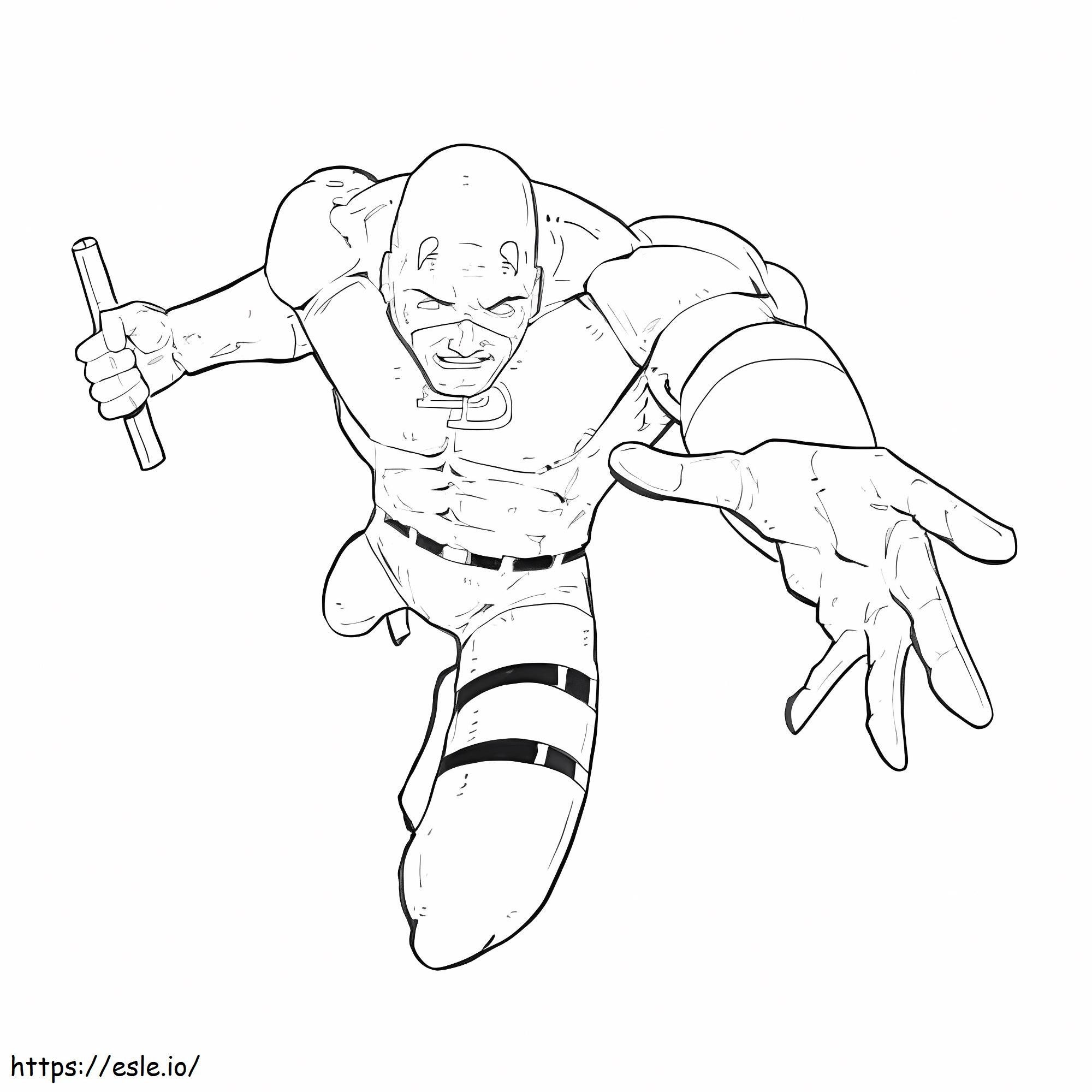 Wallpaper #eGh6GpMBSpphPi3-xBzH344 Daredevil Attacks Coloring Page