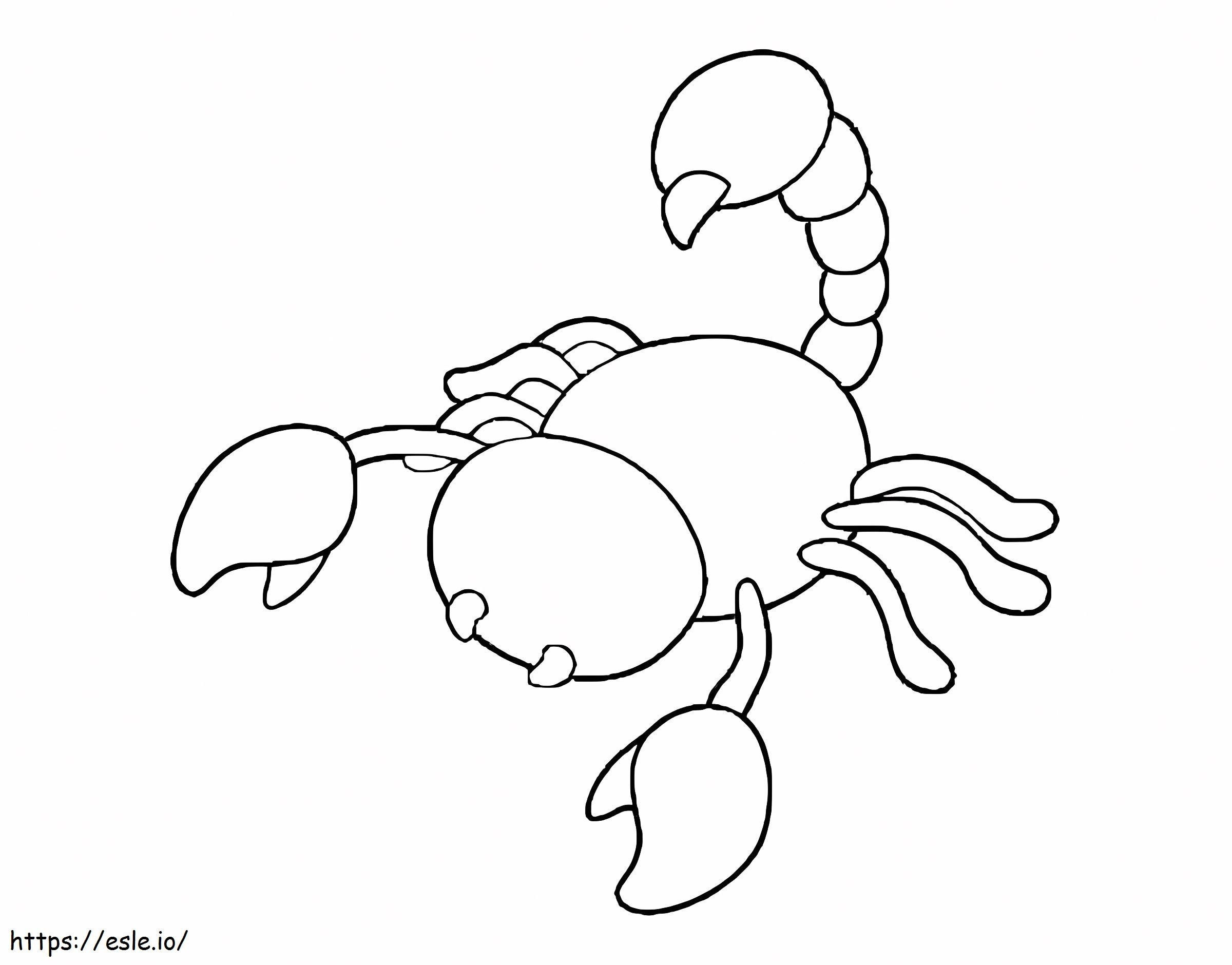 Wallpaper #YPQzOZMBKFX8bn3rnnbQ162 Simple Scorpion Coloring Page