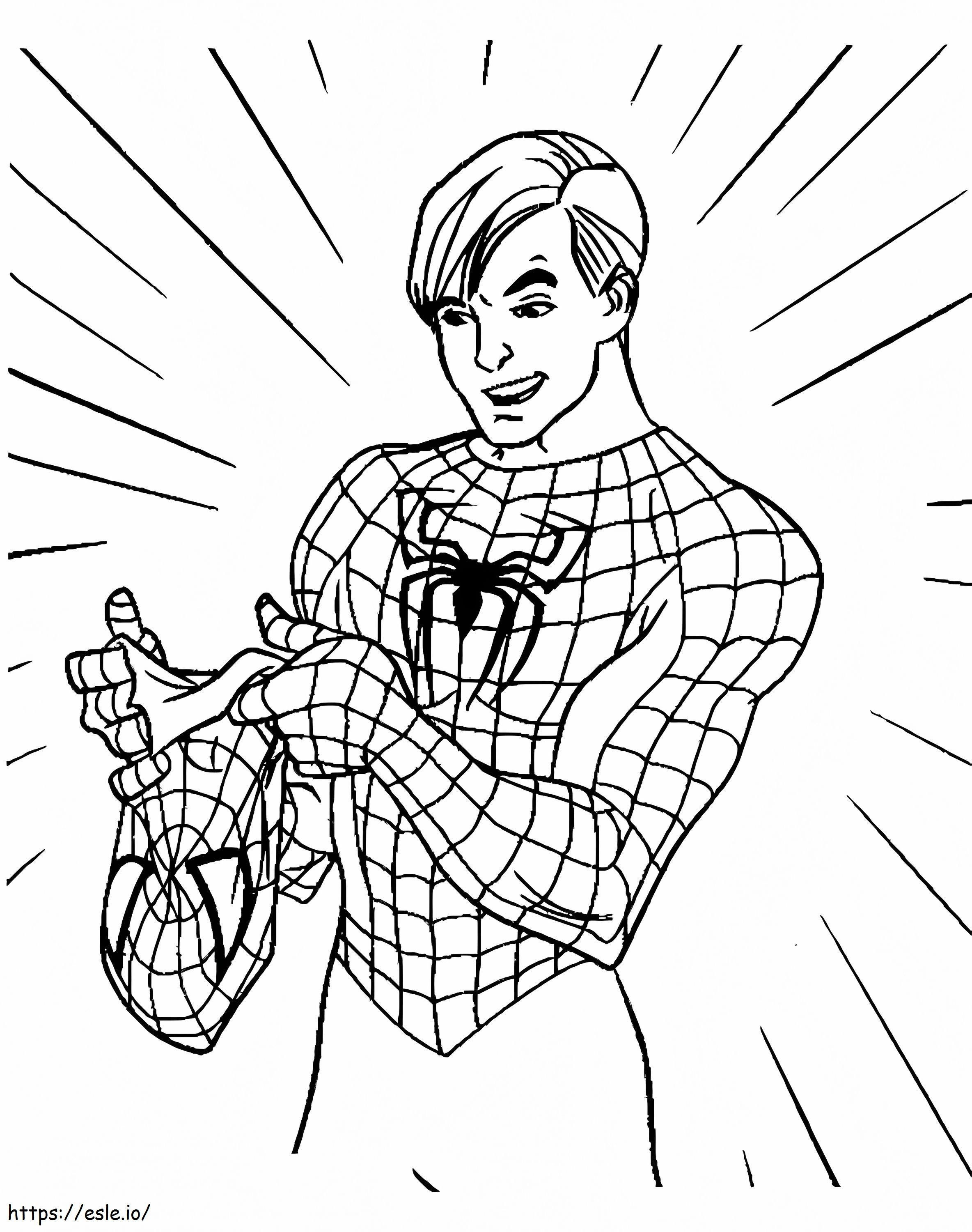 Wallpaper #xYfsMZMBPAdmKxa2QGLb160 Spiderman Peter Parker Coloring Page