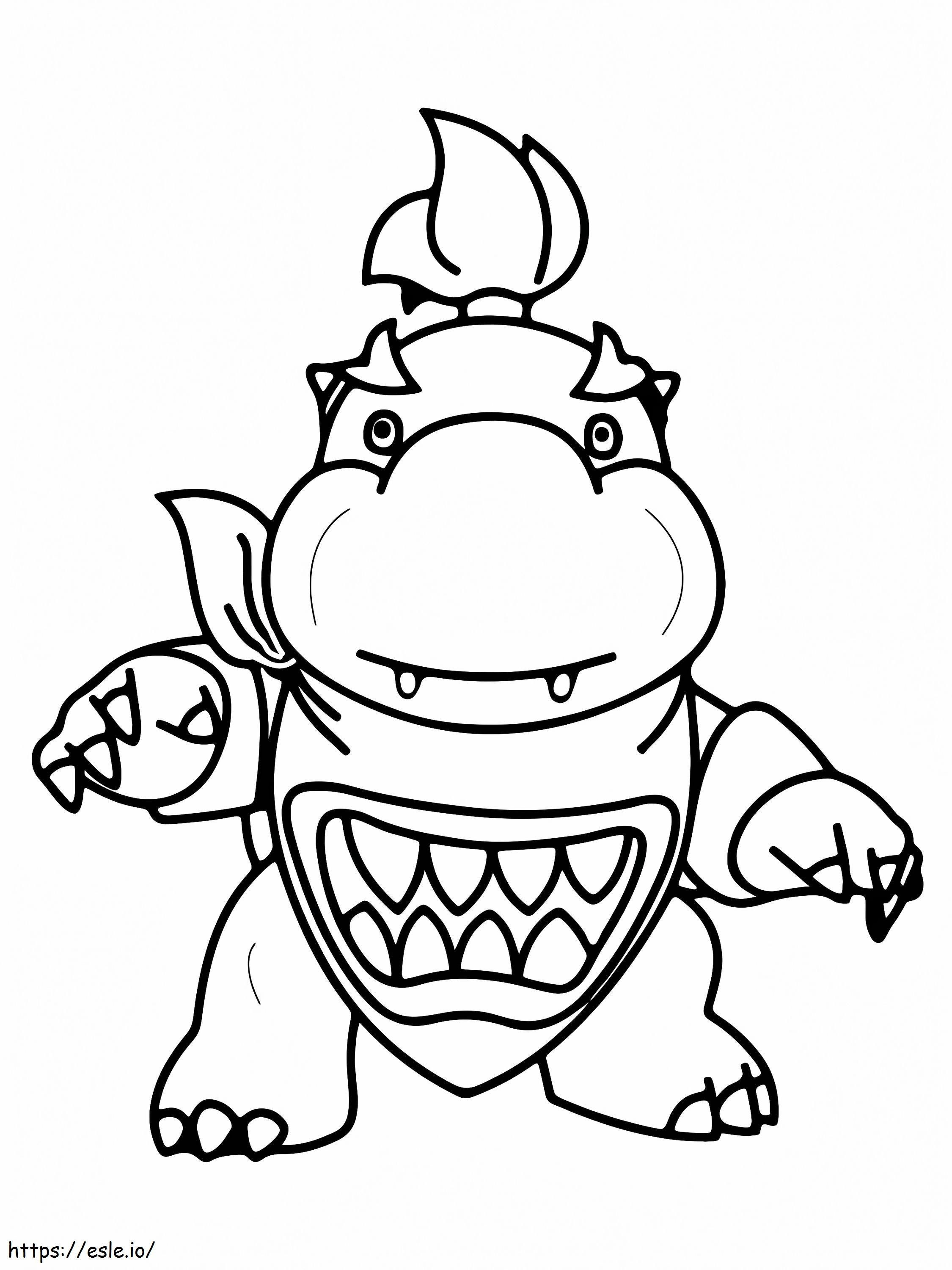 Wallpaper #8c6vJZMB71dOy6JZMRQu321 Cute Bowser Jr Coloring Page