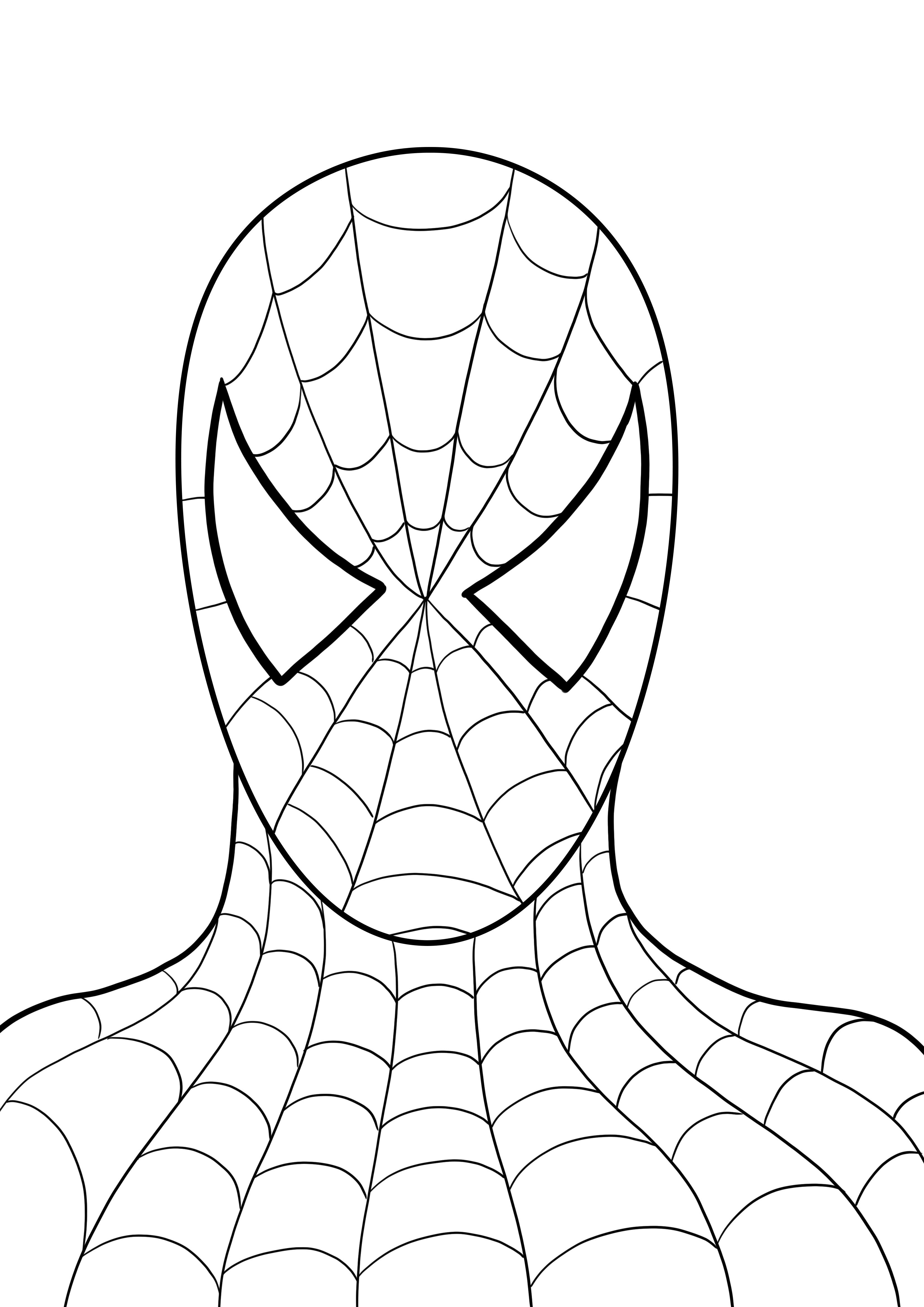 Wallpaper #zKVqOJMBVBiSkHCarY0Y140 Spiderman Head Drawing with Color