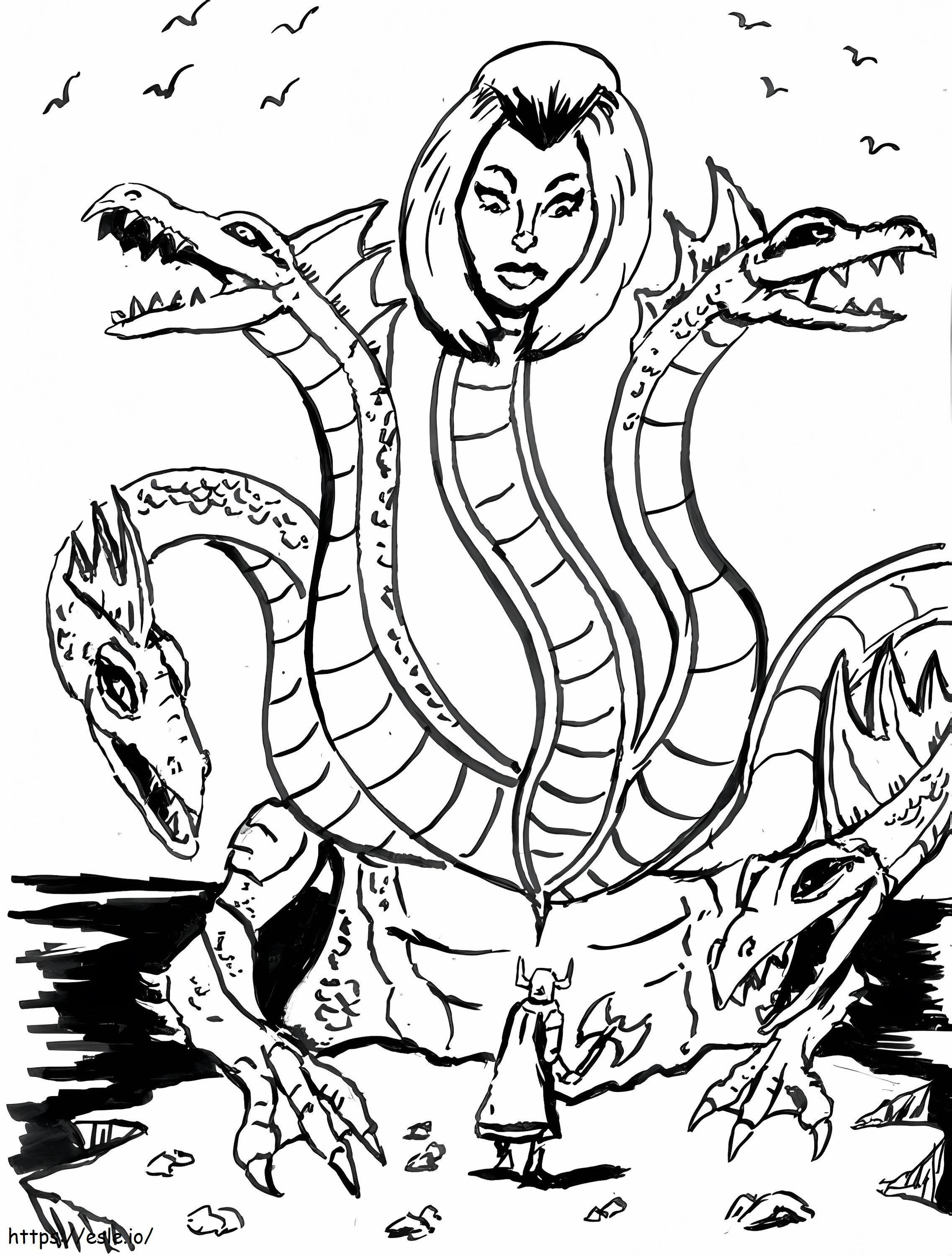 Wallpaper #e2cOBpMBSpphPi3-b78W365 Creepy Hydra Coloring Page