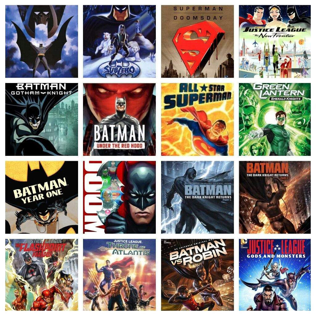 Wallpaper #987C5 Batman Animated Movie Collection Movie Dvd Custom Covers Bamc