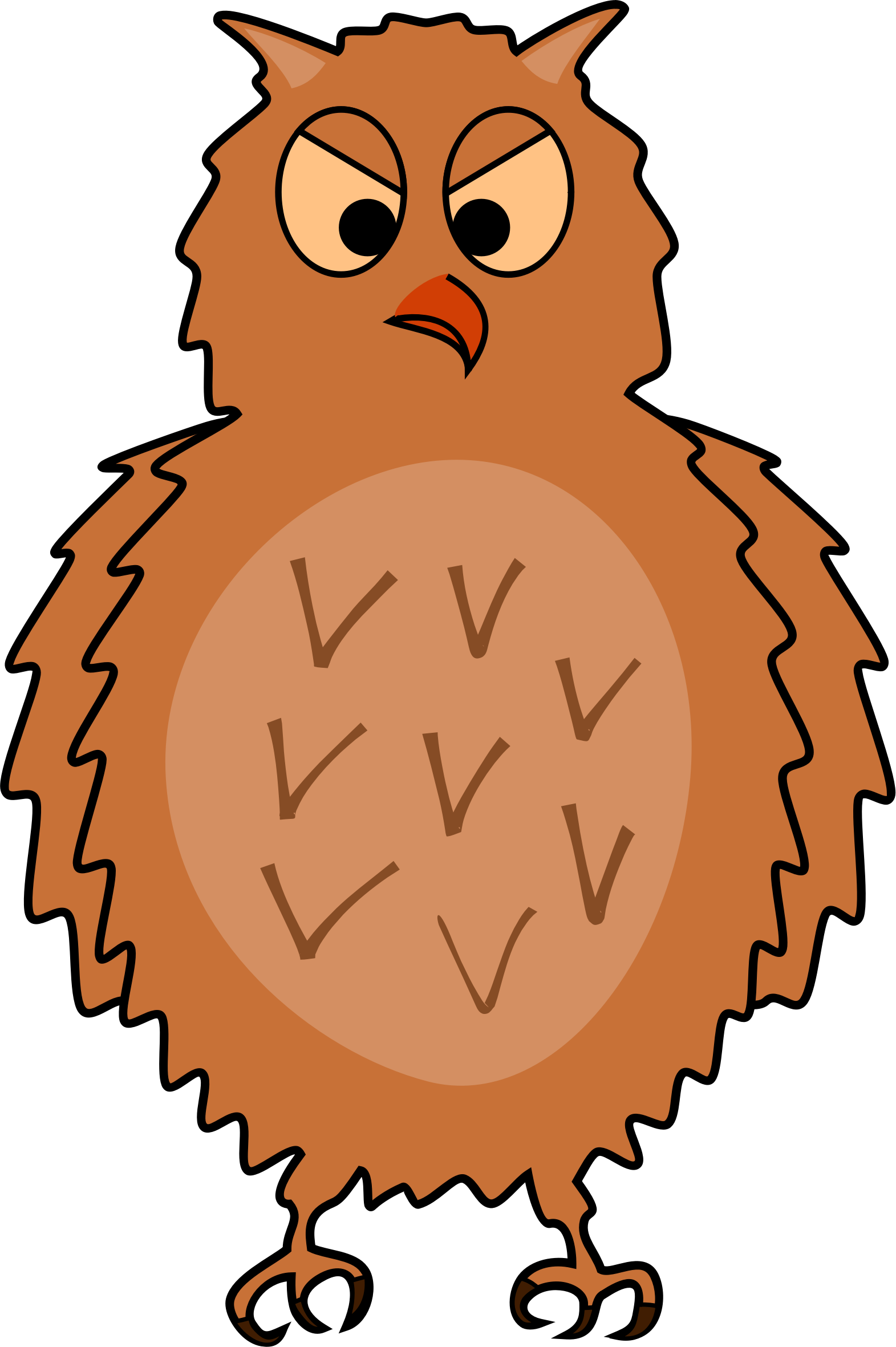 Wallpaper #JGc3E5MBSpphPi3-AP_q230 All Photo Png Clipart Enraged Owl Front View Spread Wings
