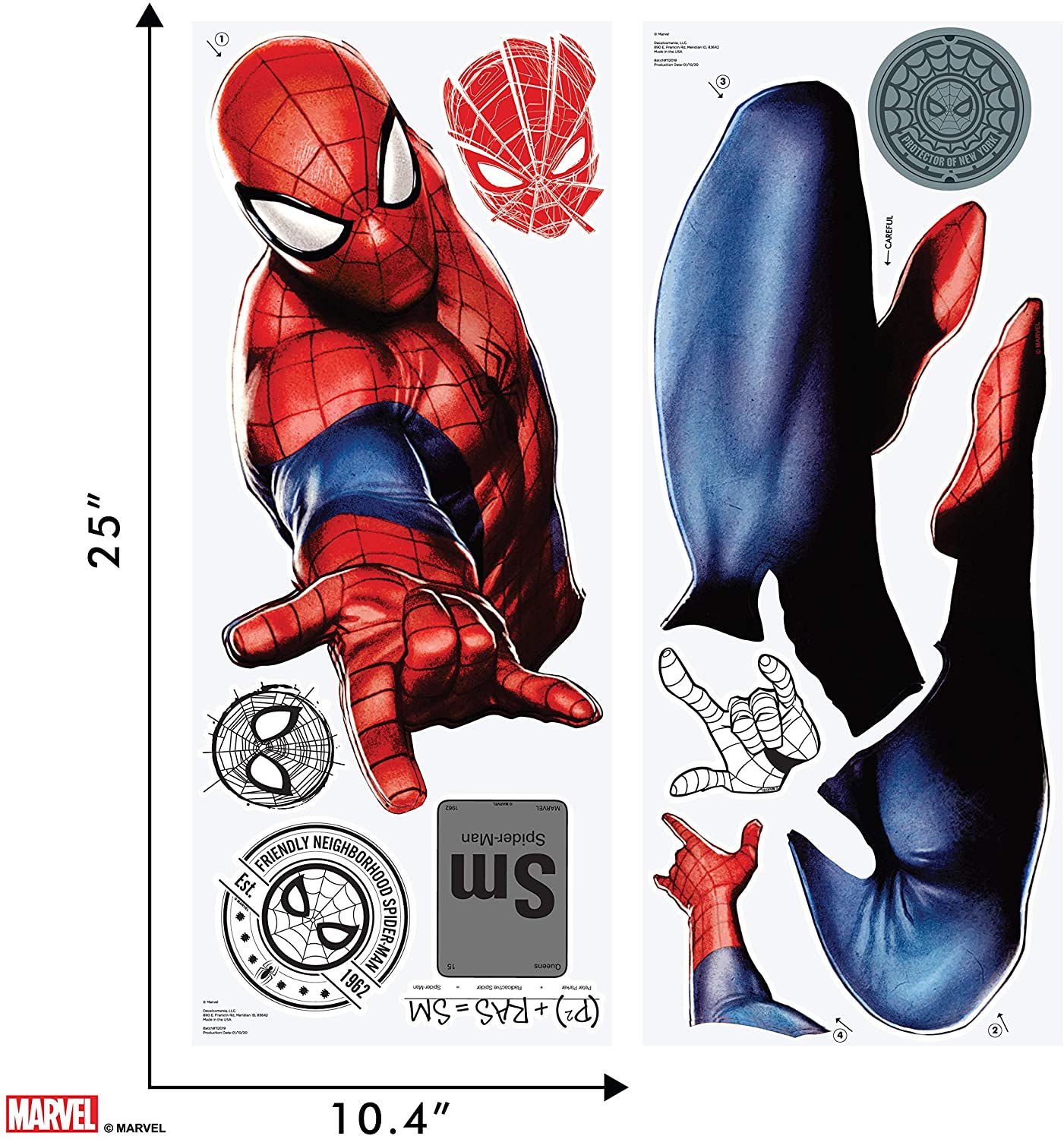 Wallpaper #O-pEV5MBlwTYPL18rBHC26 Marvel Spider Man Wall Decal Marvel Wall Decals with 3D Augmented