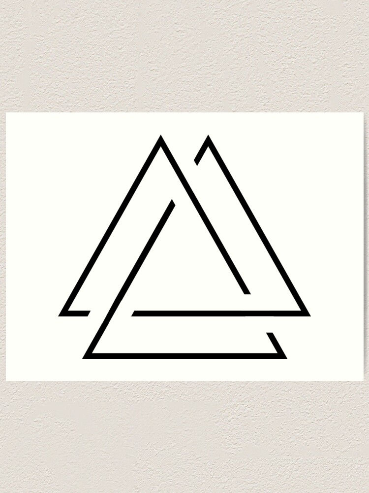 Wallpaper #_7g21pIBJvJKYCmEItw-297 Three Triangles Design Art Print for Sale by Crampsy Redbubble