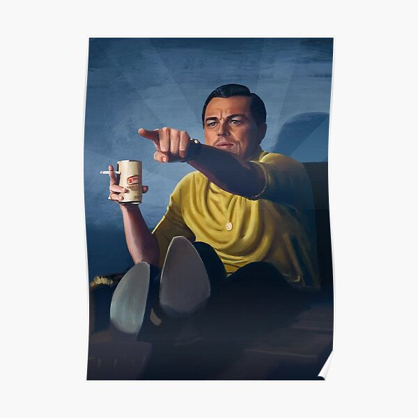 Wallpaper #nLgf2JIBJvJKYCmEN-Zo306 Pointing Leo Meme Poster for Sale by Mashz Redbubble