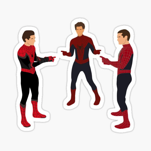 Wallpaper #nLgf2JIBJvJKYCmEN-Zo167 3 Spideys Pointing Meme Shirt Sticker for Sale by Marvelousstitch