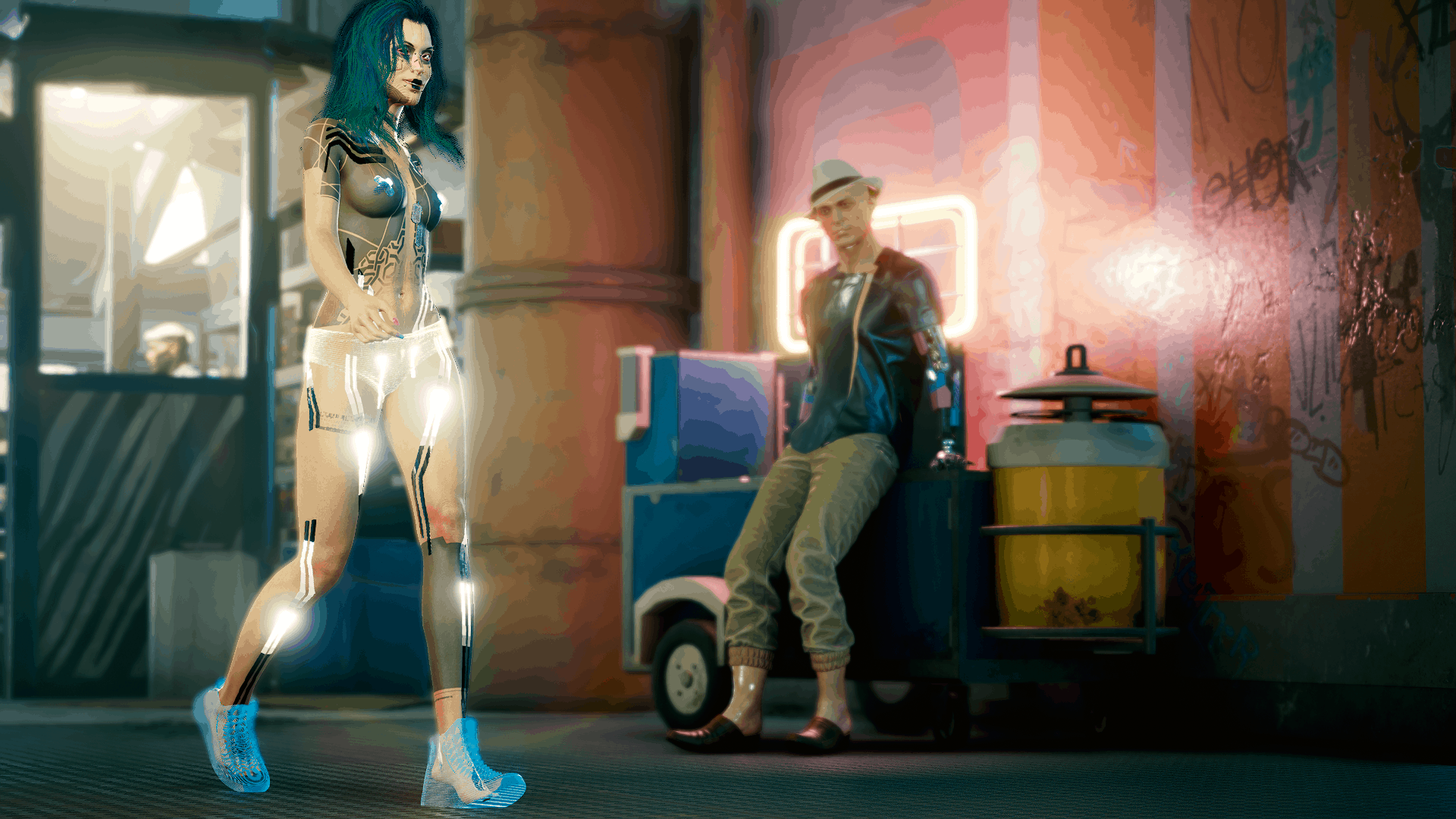 Wallpaper #LHRPwI4B_8f4nGFaX23d14 Holo World Holographic Fashion and Fashionware Cyberpunk 2077 Mod
