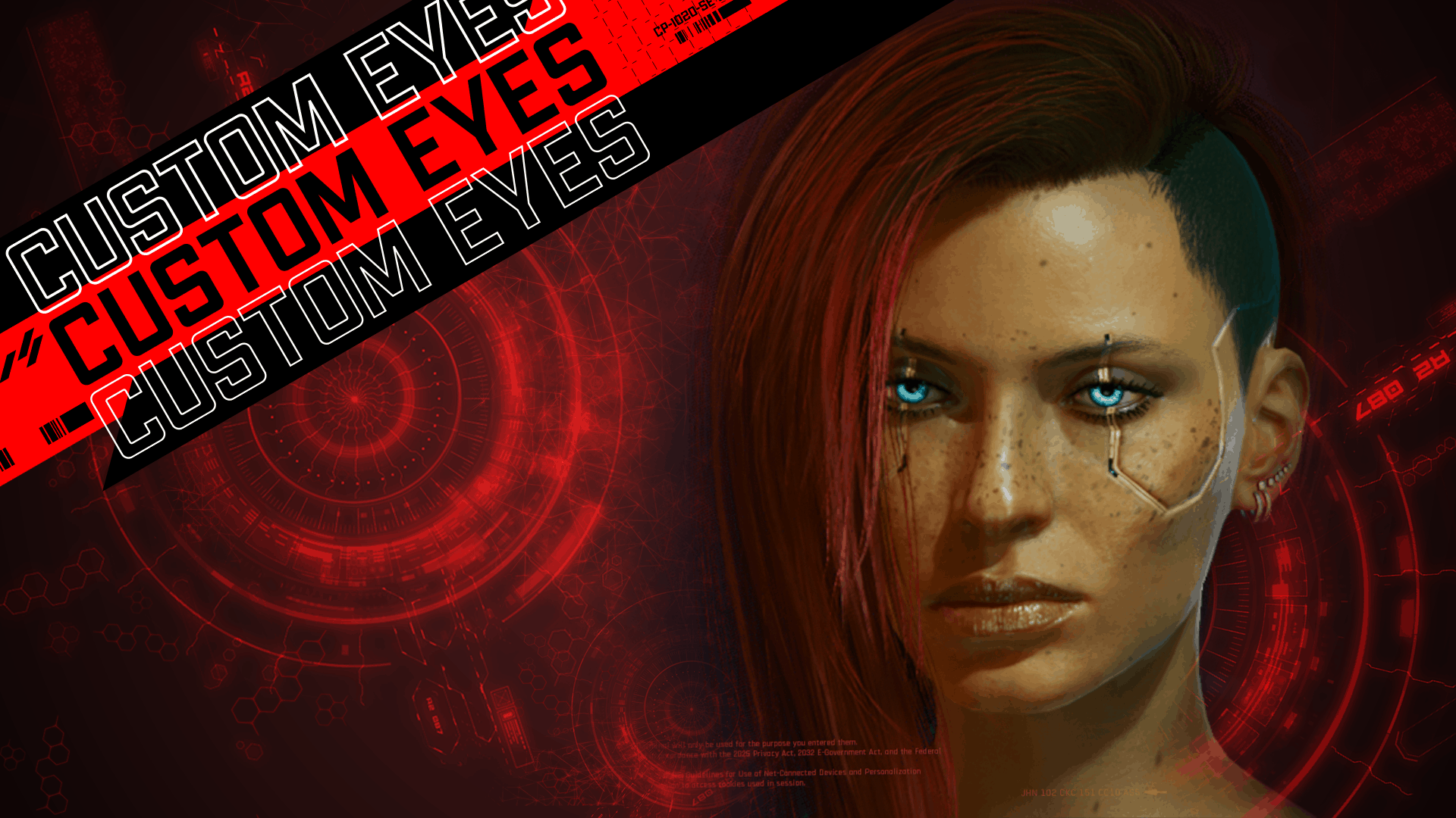 Wallpaper #mRkcBI8BtGB6xQ78Rk0W44 Custom Eye Colors Cyberpunk 2077 Mod
