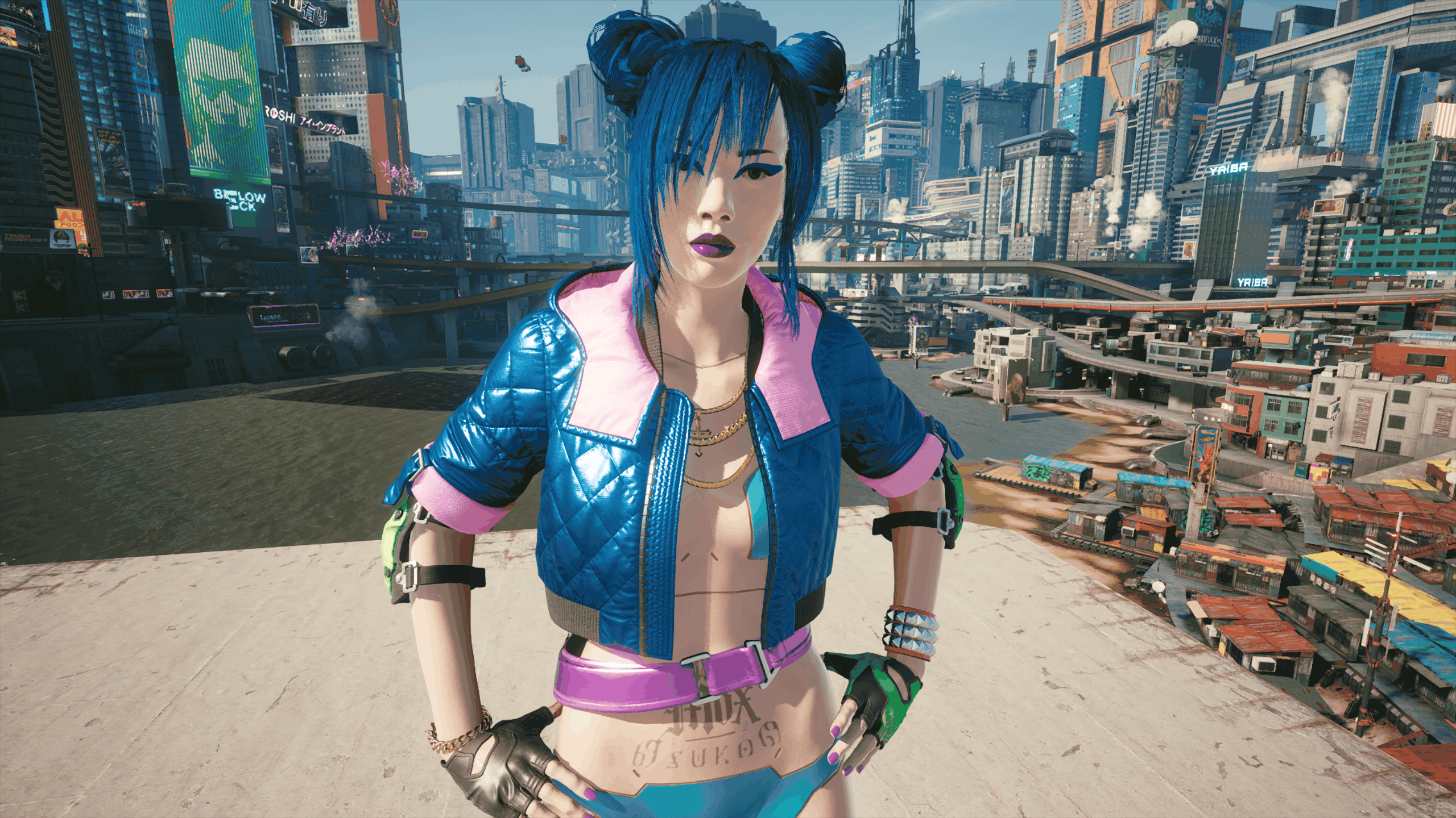 Wallpaper #DBlBBI8BtGB6xQ78UE6Y24 Moxes Girl 1 Swap for V Cyberpunk 2077 Mod