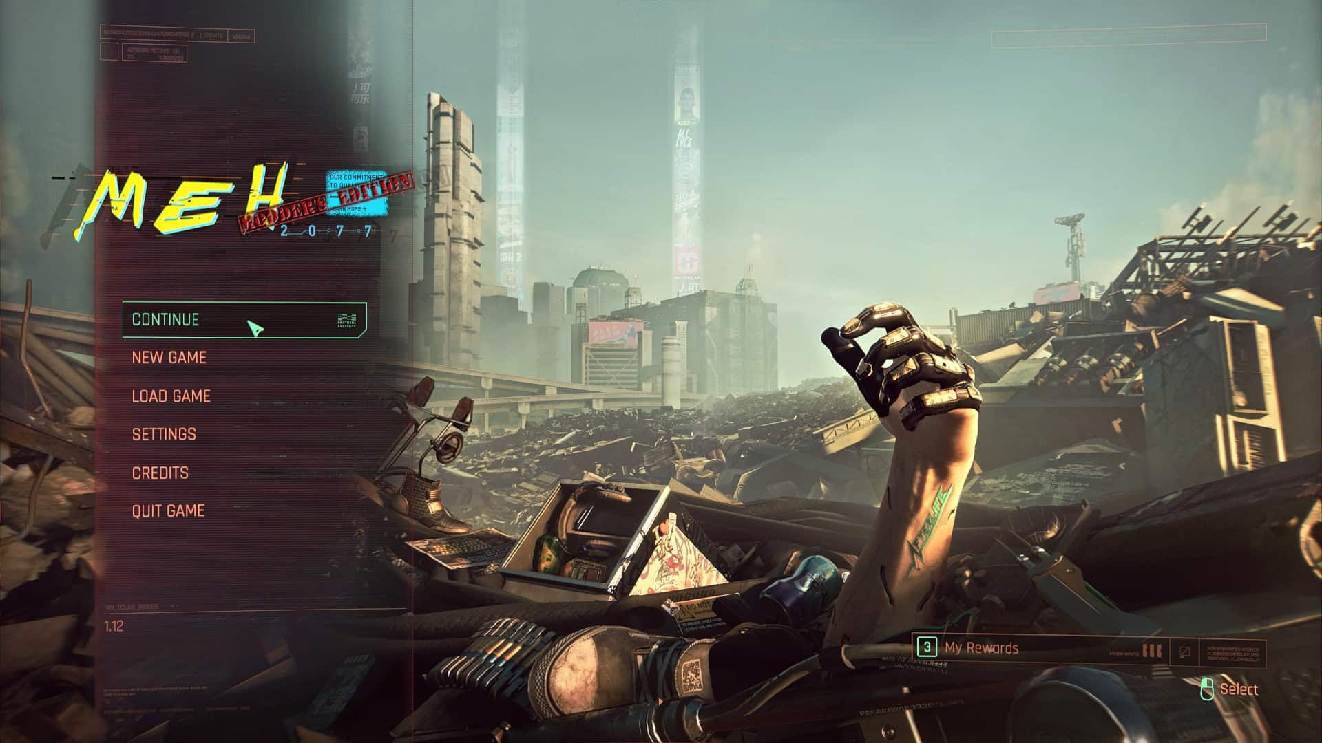 Wallpaper #DMnhjpcB-VVLIetl22sH179 Main Menu Logo V10 Cyberpunk 2077 Mod