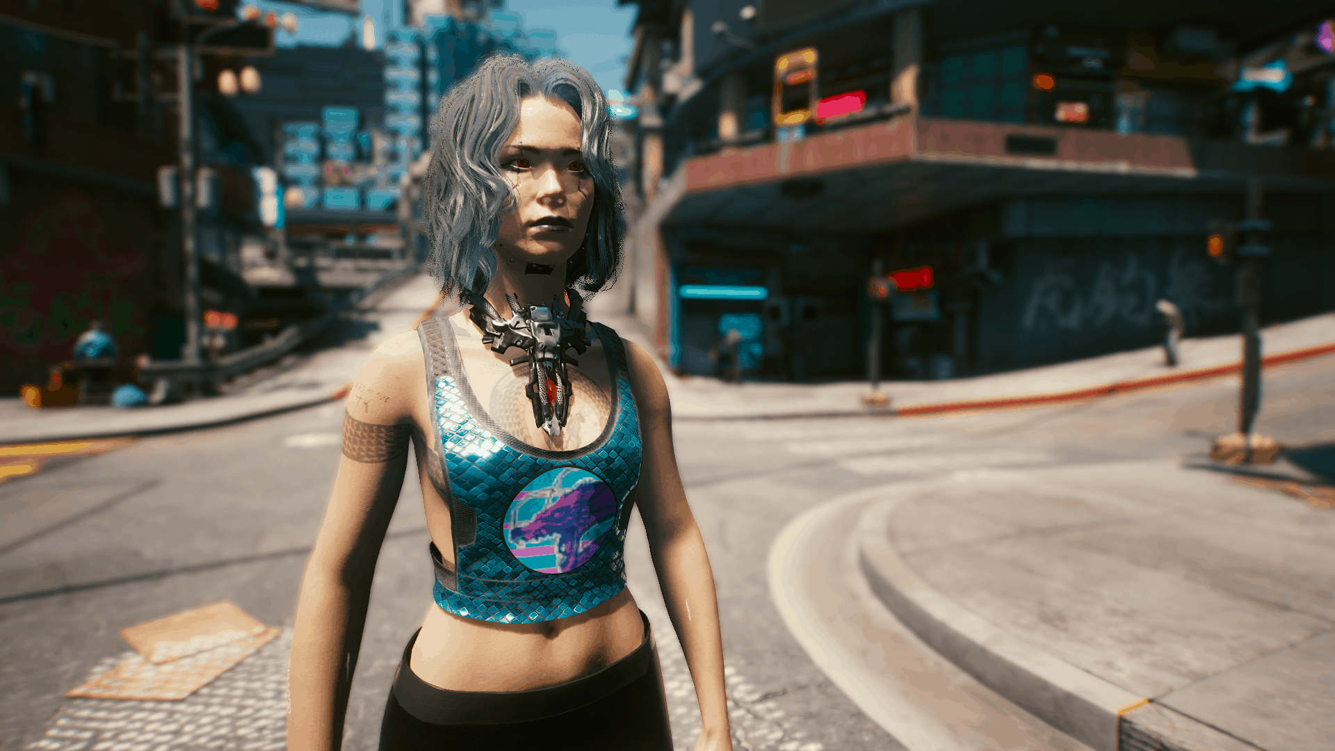 Wallpaper #ac8de Small Spoiler for One of the Endings of Cyberpunk 2077 Michiko