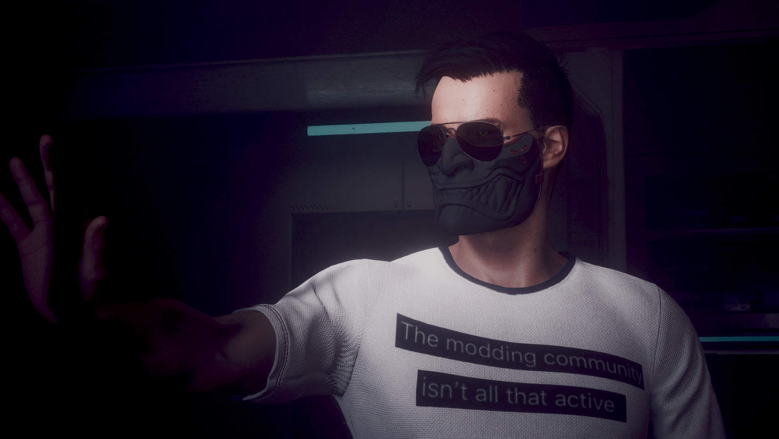 Wallpaper #Fp2HM5MBgczKmuyaifW50 Cmav2 Wear Masks with Glasses Cyberpunk 2077 Mod