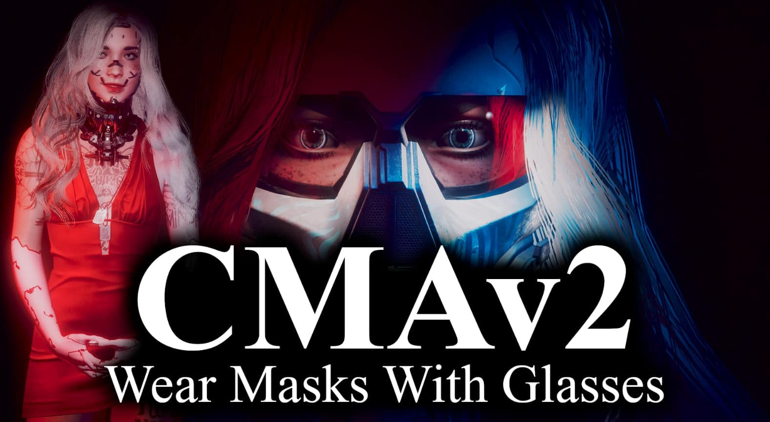 Wallpaper #Fp2HM5MBgczKmuyaifW59 Cmav2 Wear Masks with Glasses Cyberpunk 2077 Mod