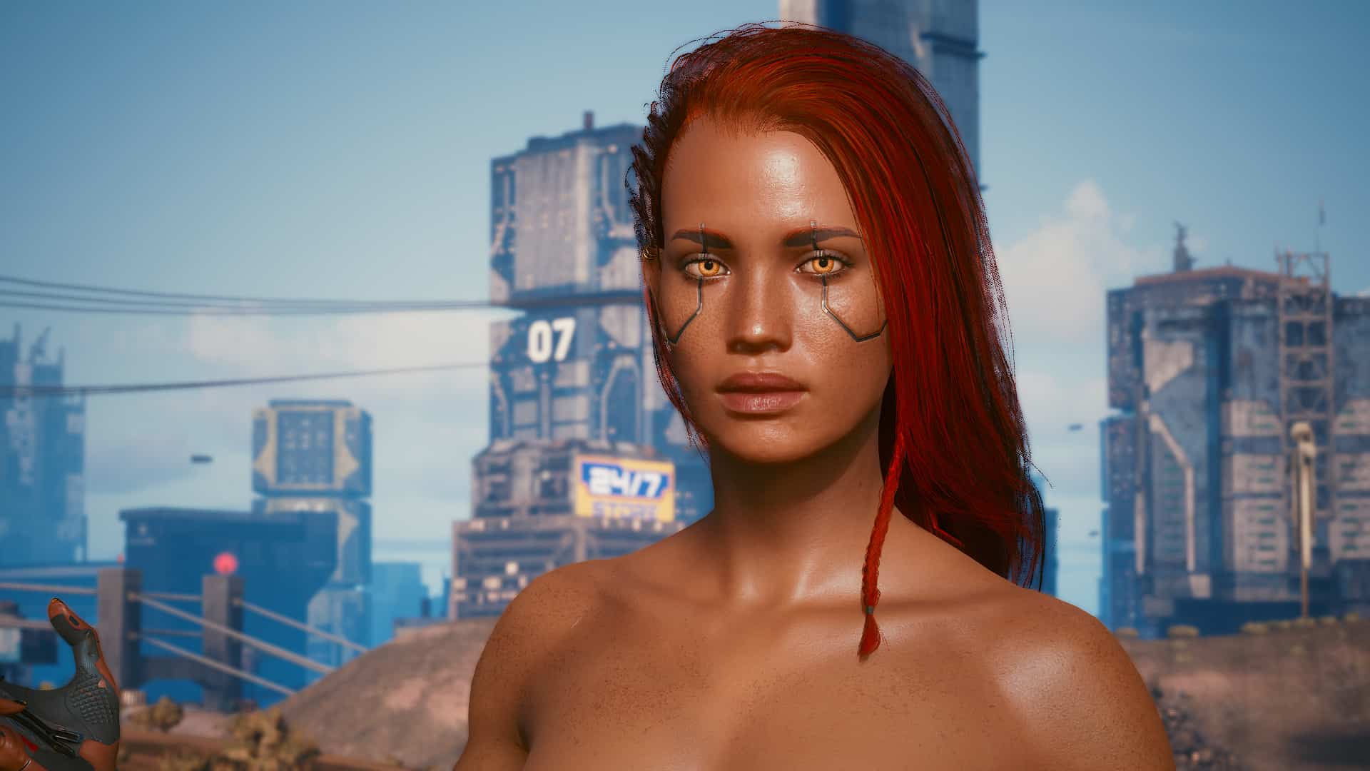 Wallpaper #dGdyA5MBSpphPi3-S7M660 Mixed V Preset Cybercat Optional Cyberpunk 2077 Mod
