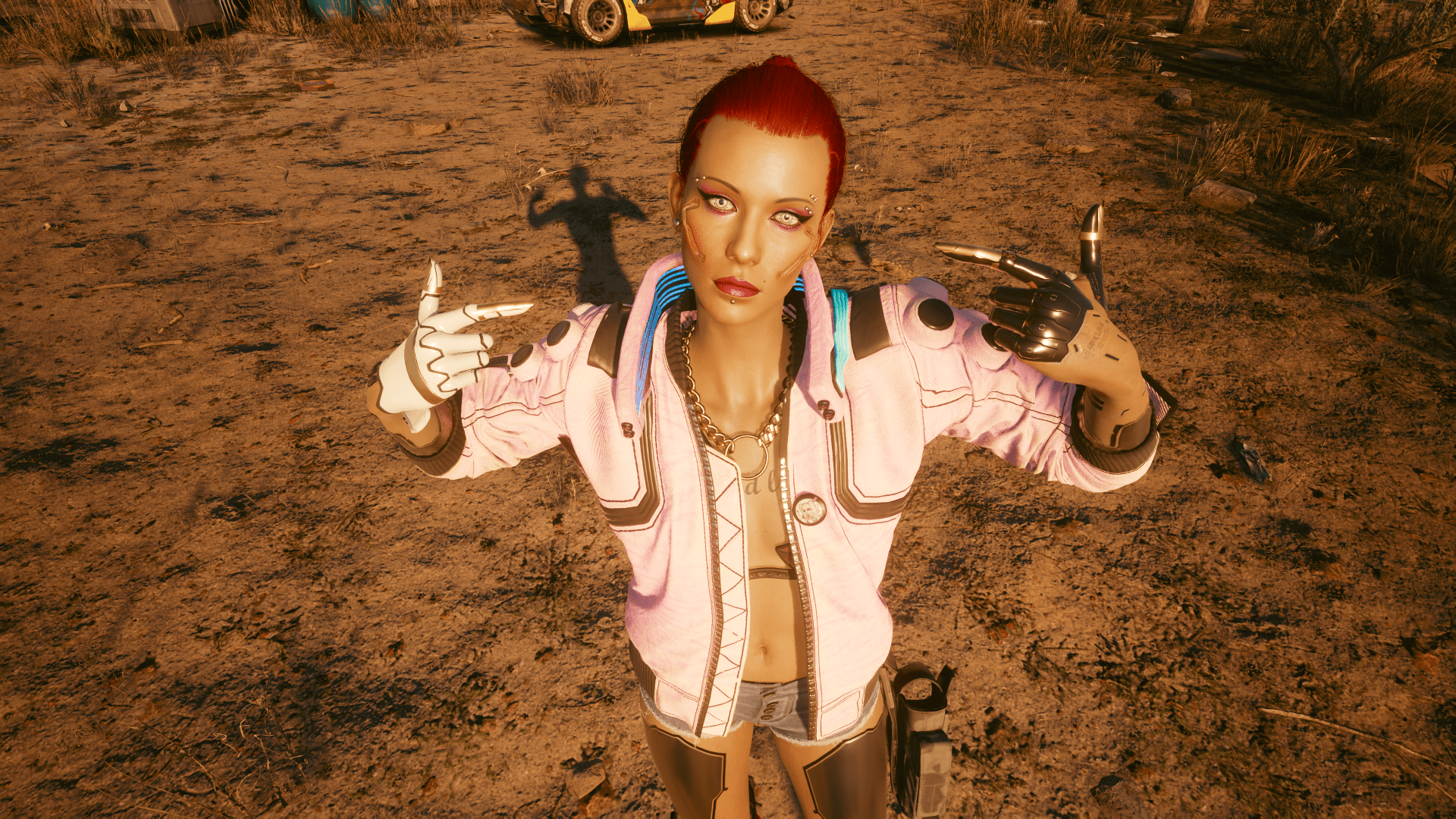 Wallpaper #5mdHEpMBSpphPi3-SfqB85 Alts Cyberware Hand with Evelyns Golden Fingertips Cyberpunk 2077 Mod