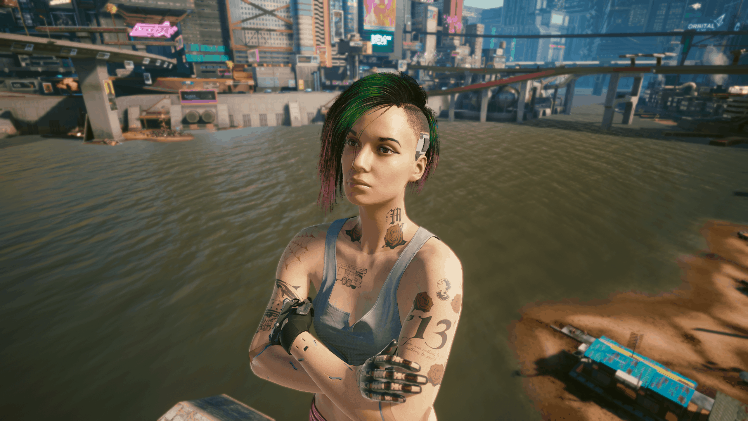 Wallpaper #bRmtBI8BtGB6xQ78CE_D36 Judy Npc Swap for V Cyberpunk 2077 Mod