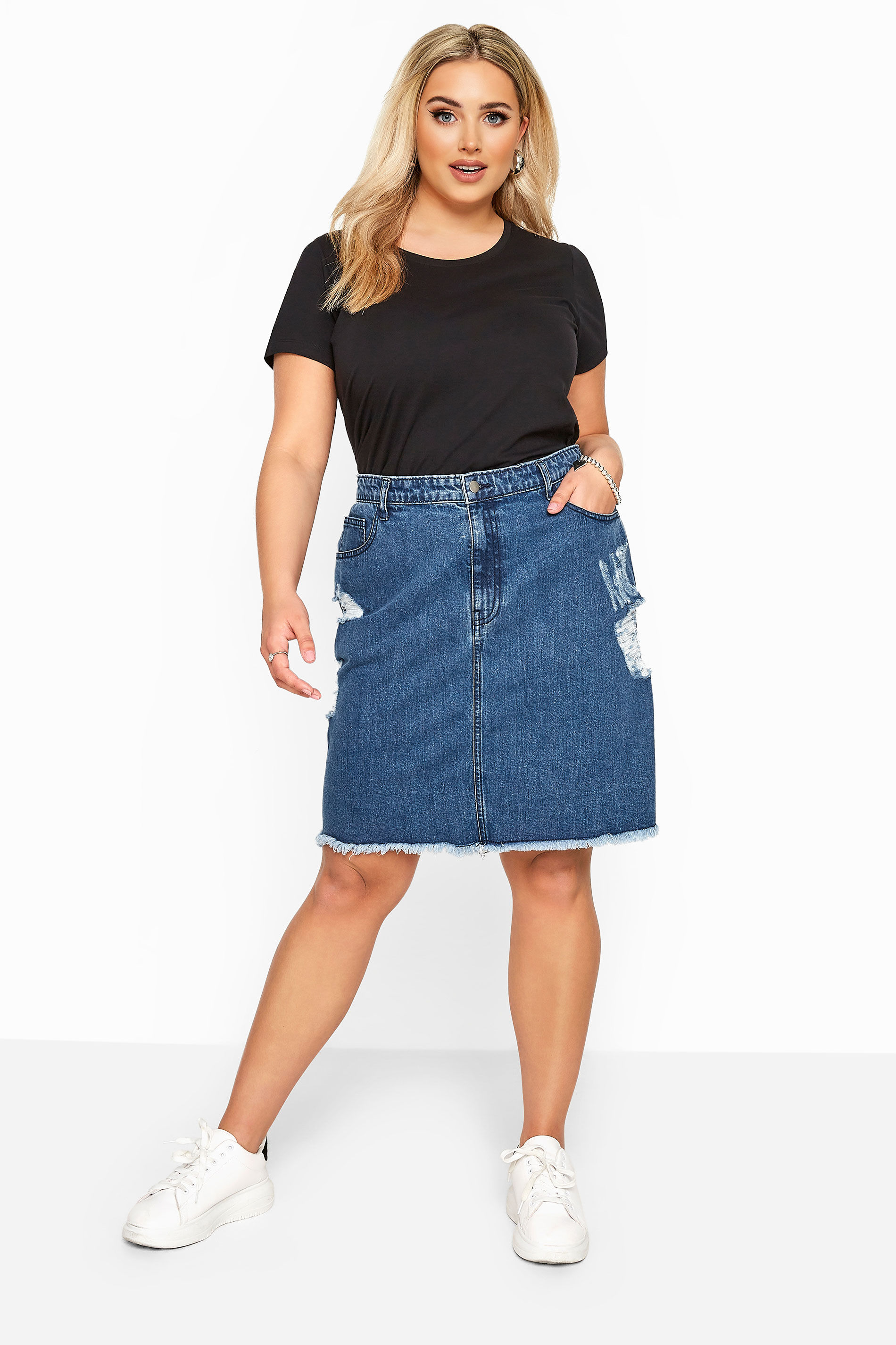 Wallpaper #1DADC Missguided Blue Authentic Vintage Superstretch Denim Mini Skirt Lyst