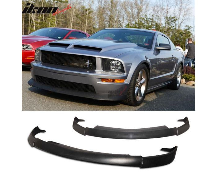 Wallpaper #_bhL25IBJvJKYCmEP_UA322 2005 2009 Ford Mustang V8 Type Cv2 Urethane Front Bumper Lip Spoiler