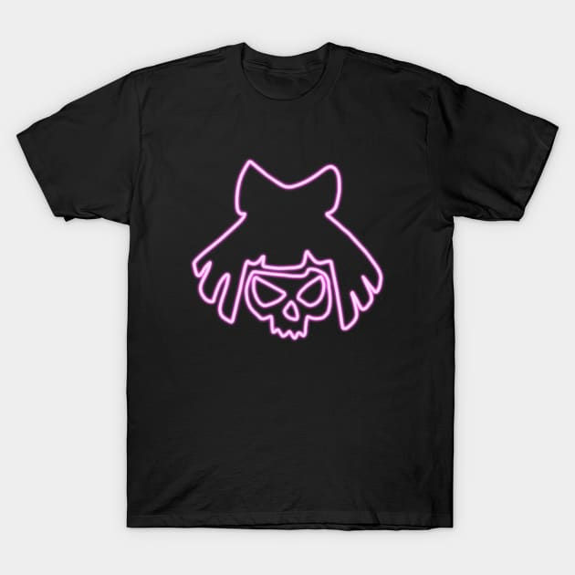 Wallpaper #brgy3ZIBJvJKYCmEnf-H227 Cyberpunk 2077 Mox Lizzies Neon Skull Cyberpunk 2077 T Shirt