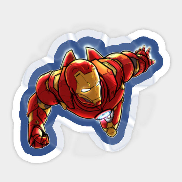 Wallpaper #5Lj61ZIBJvJKYCmEJdvJ187 Iron Man Flies by Iron Man Sticker Teepublic