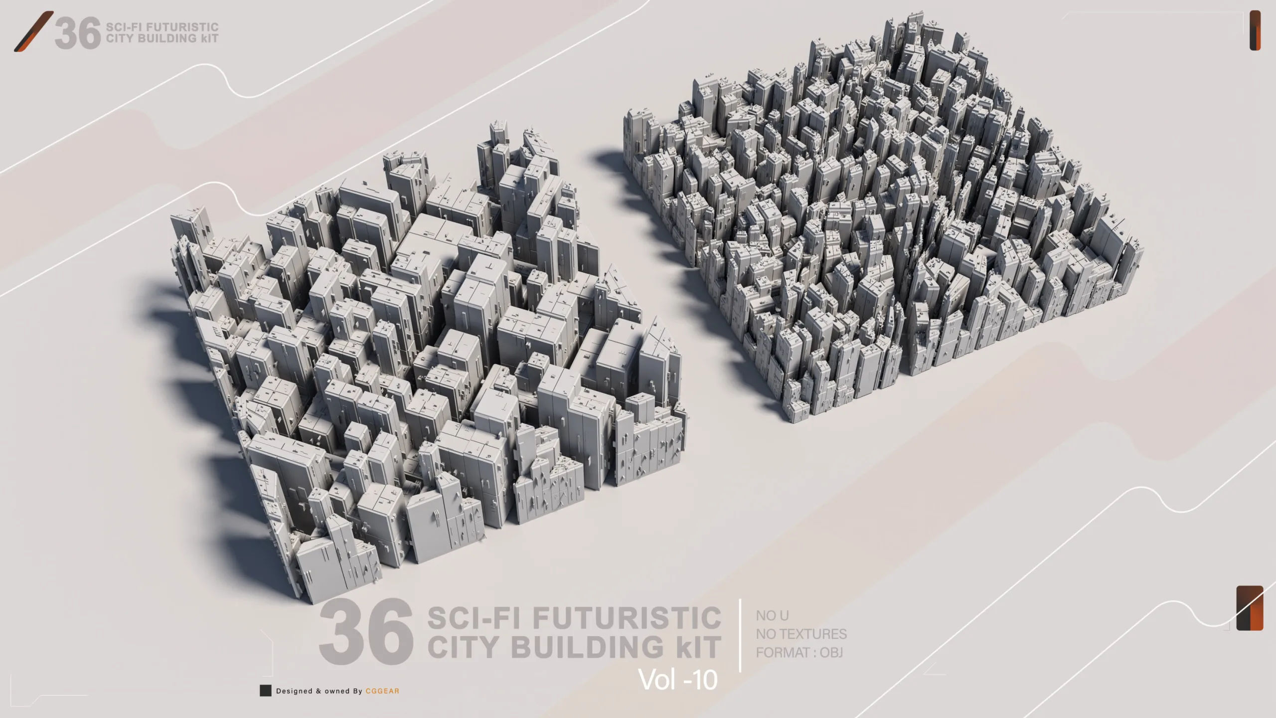 Wallpaper #sGf07JIBSpphPi3-g1XU225 36 Sci Fi Buildings City Kit Vol Flippednormals