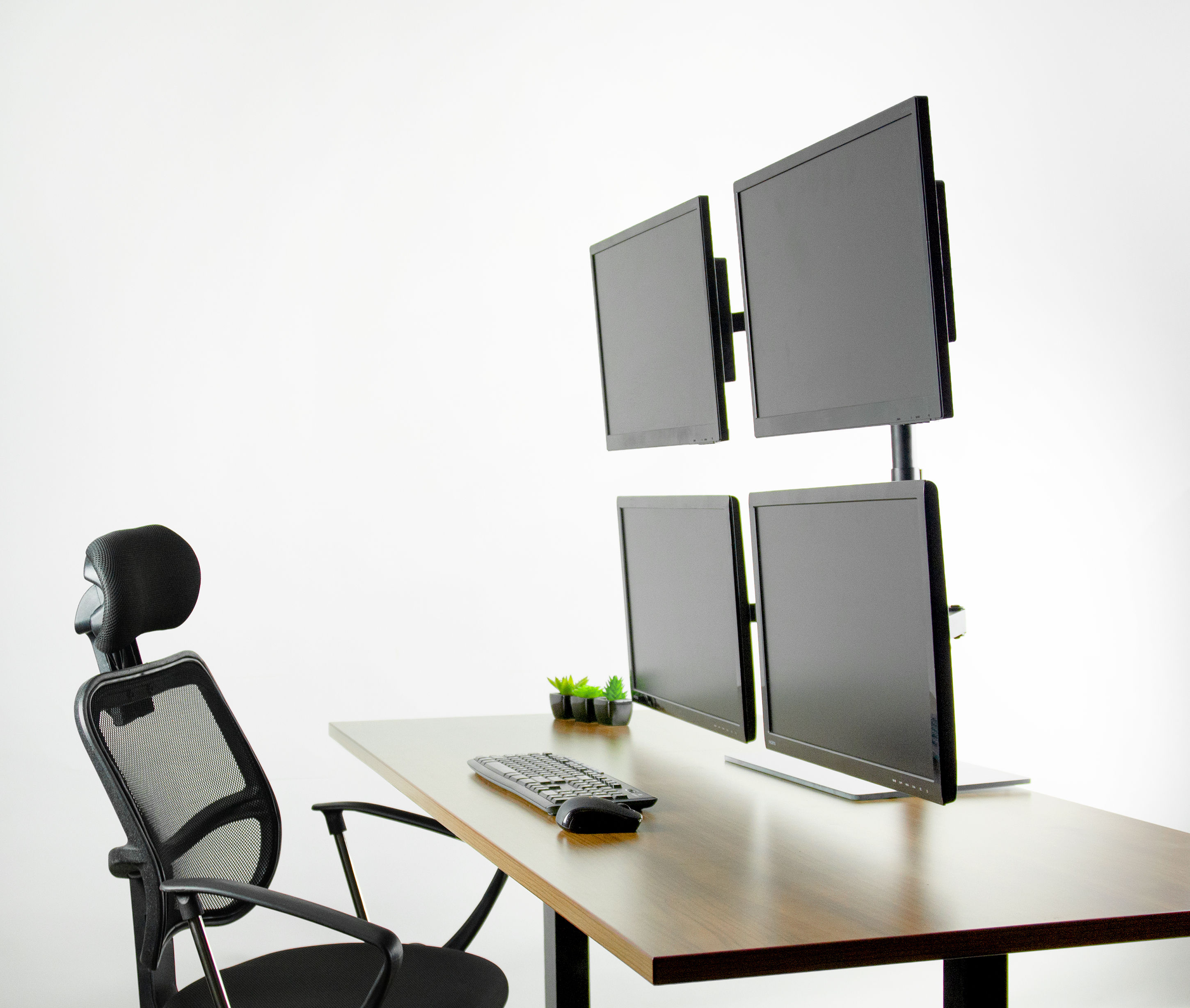 Wallpaper #lkItPZMBOBpx0Nhms8O1221 Vivo Quad Monitor Desk Stand Mount Freestanding Glass Base 4 Screens