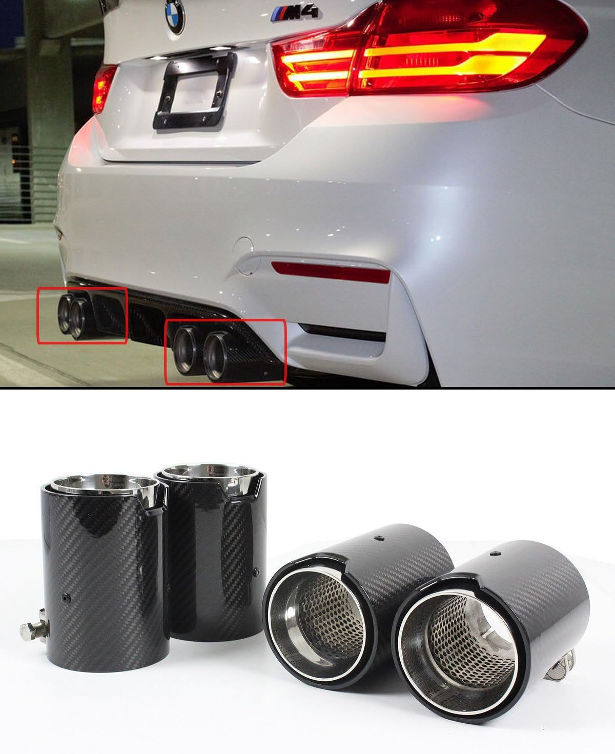 Wallpaper #s2c1DZMBSpphPi3-cOOF99 Car Truck Exhaust Pipes Tips 4pcs Carbon Fiber Exhaust Tip for BMW