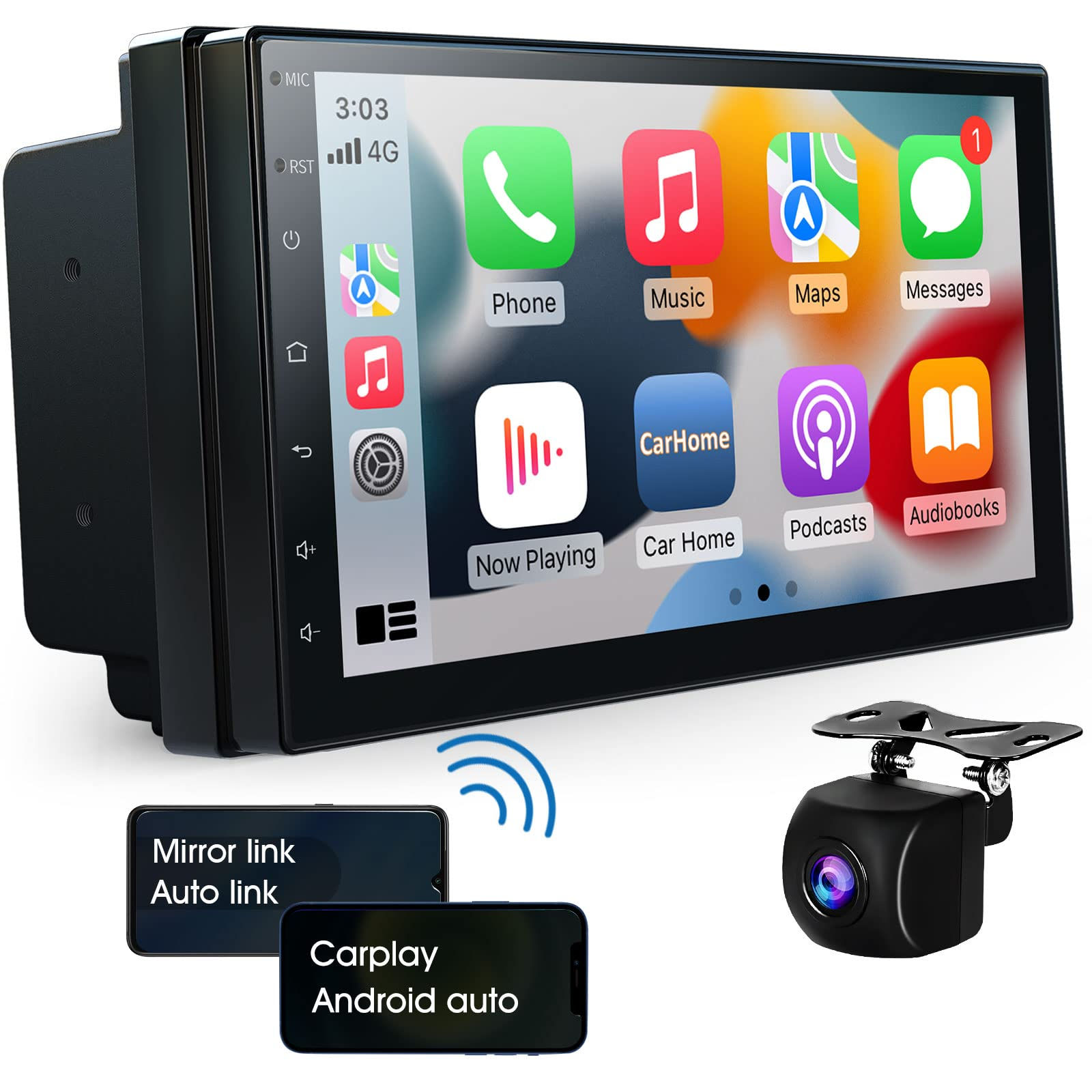 Wallpaper #Z30i8Y4Bnwiau_P6MgiF5 Buy Wireless Carplay Radio Double Din Car Stereo Compatible with Apple