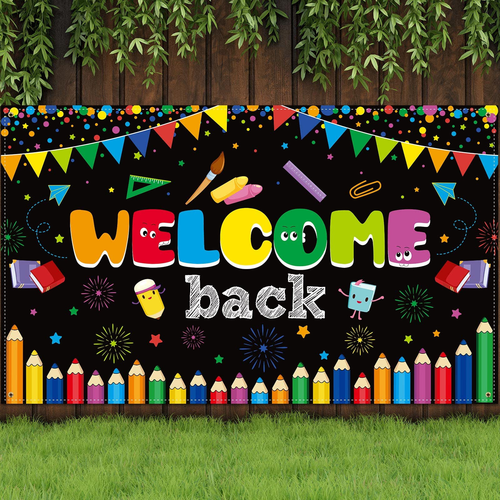 Wallpaper #PDHeNZMB5zzyi_yYylio384 Buy Welcome School Banner First Day of School Backdrop Banner Large