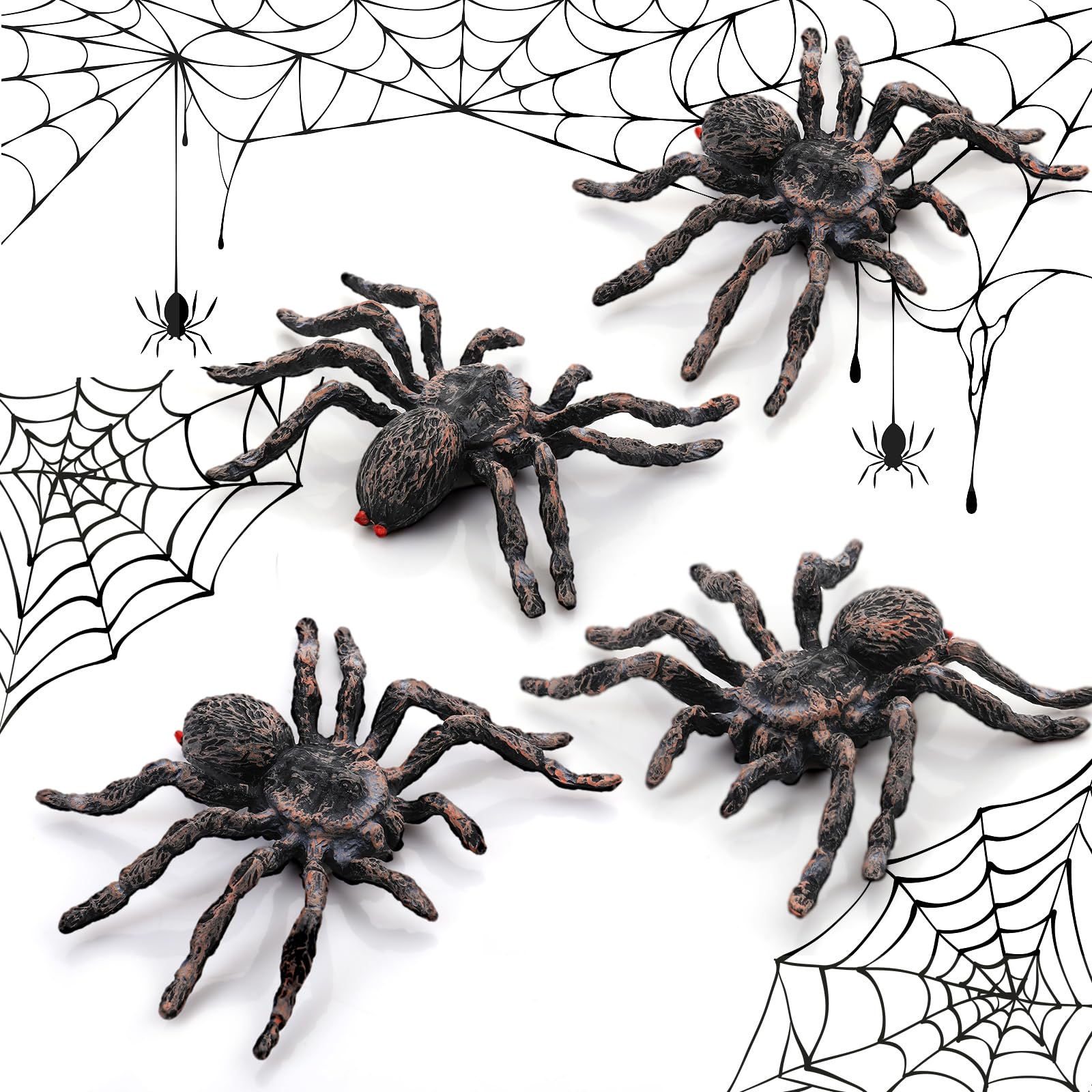 Wallpaper #1vQOOpMBKFX8bn3r-3fK17 Buy Amaxiu Halloween Prank Spider Figures 4 Pcs Giant Realistic Spider