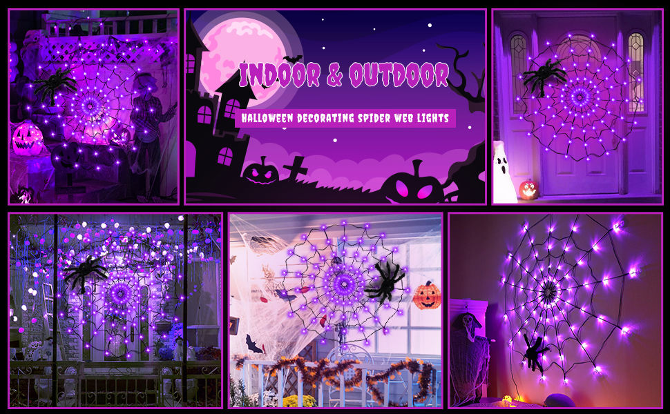 Wallpaper #zpwf4pIBZHQxiYarj74D244 Amazoncom 90 Purple LED Light Up Spider Web Lights 393ft Diameter