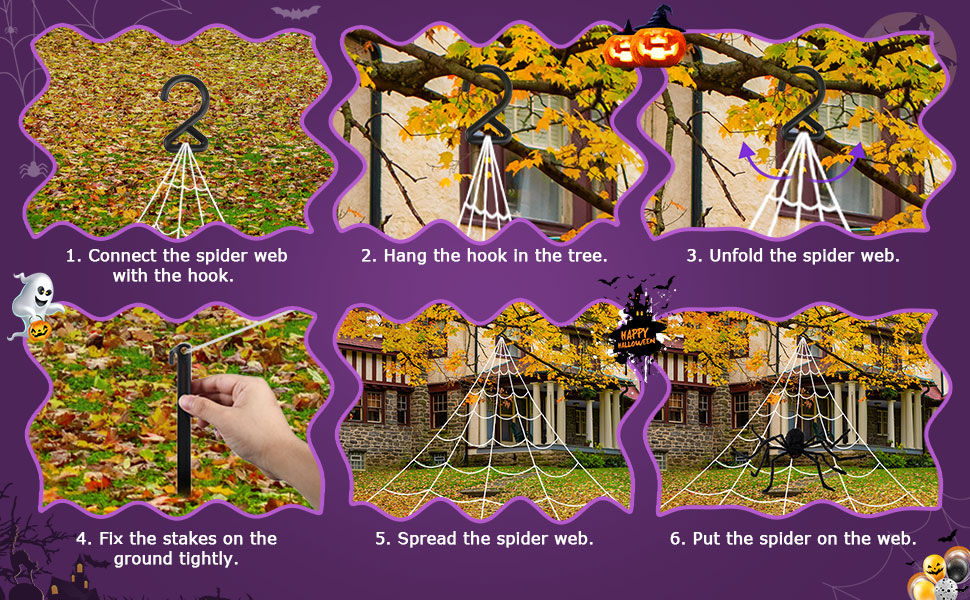 Wallpaper #zpwf4pIBZHQxiYarj74D350 Amazoncom Meonum Halloween Spider Web Lights Outdoor Decoration LED