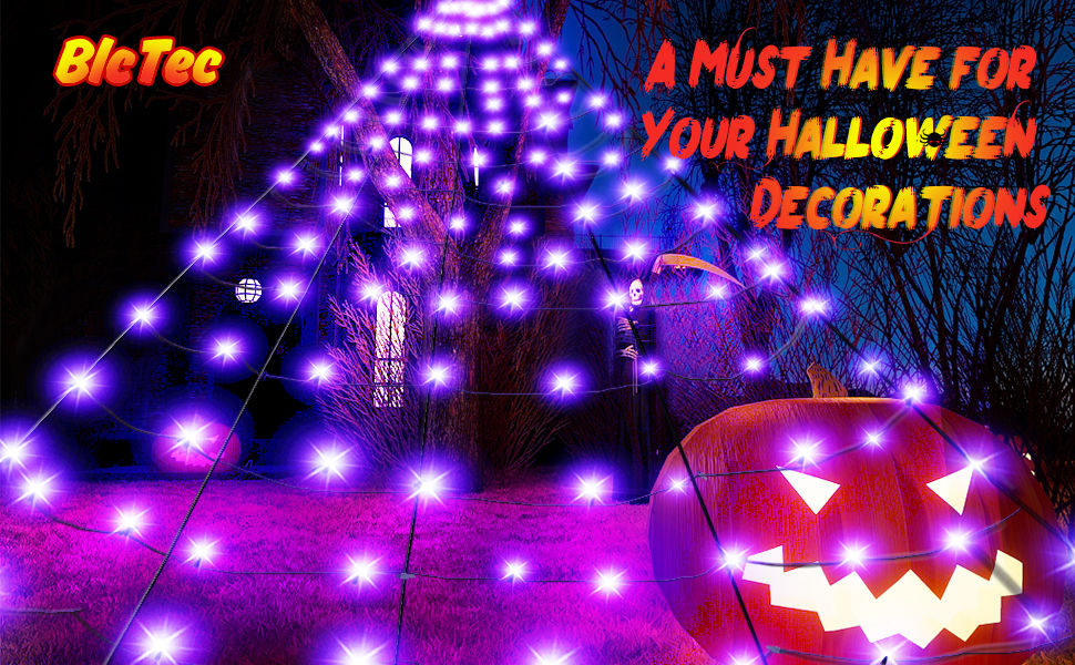 Wallpaper #zpwf4pIBZHQxiYarj74D105 Amazoncom Blctec Halloween Giant Spider Web Lights 197ft X 147ft