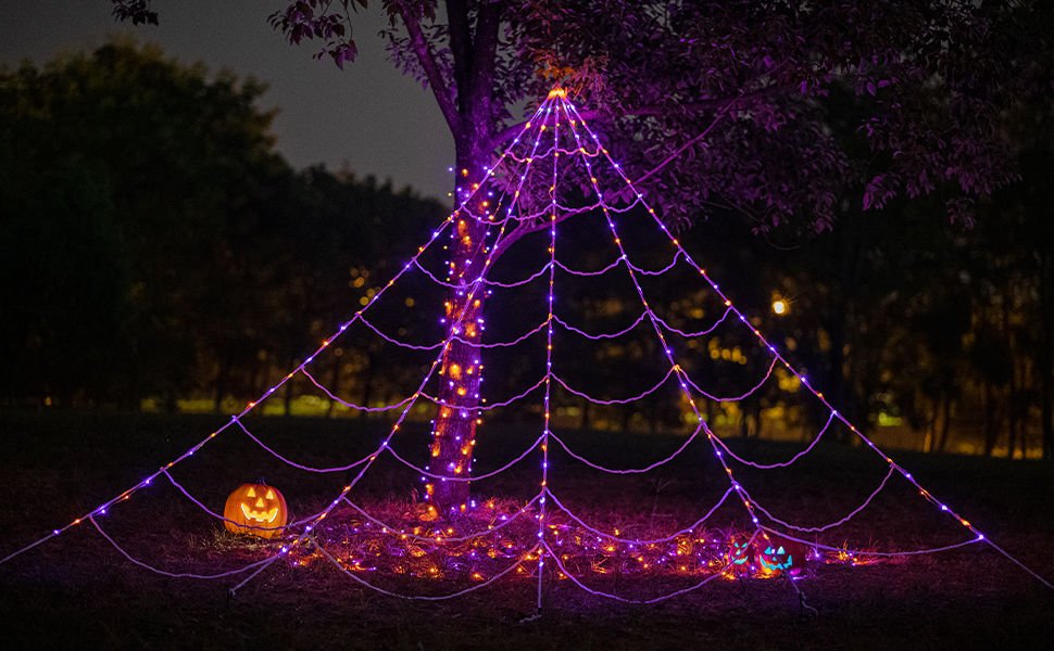 Wallpaper #zpwf4pIBZHQxiYarj74D24 Halloween Spider Web Lights 150 LED Lighted Spider Web Giant 164ft