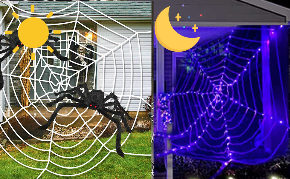 Wallpaper #zpwf4pIBZHQxiYarj74D71 Amazoncom 11ft Lighted Halloween Spider Web 138 Round Spider Web