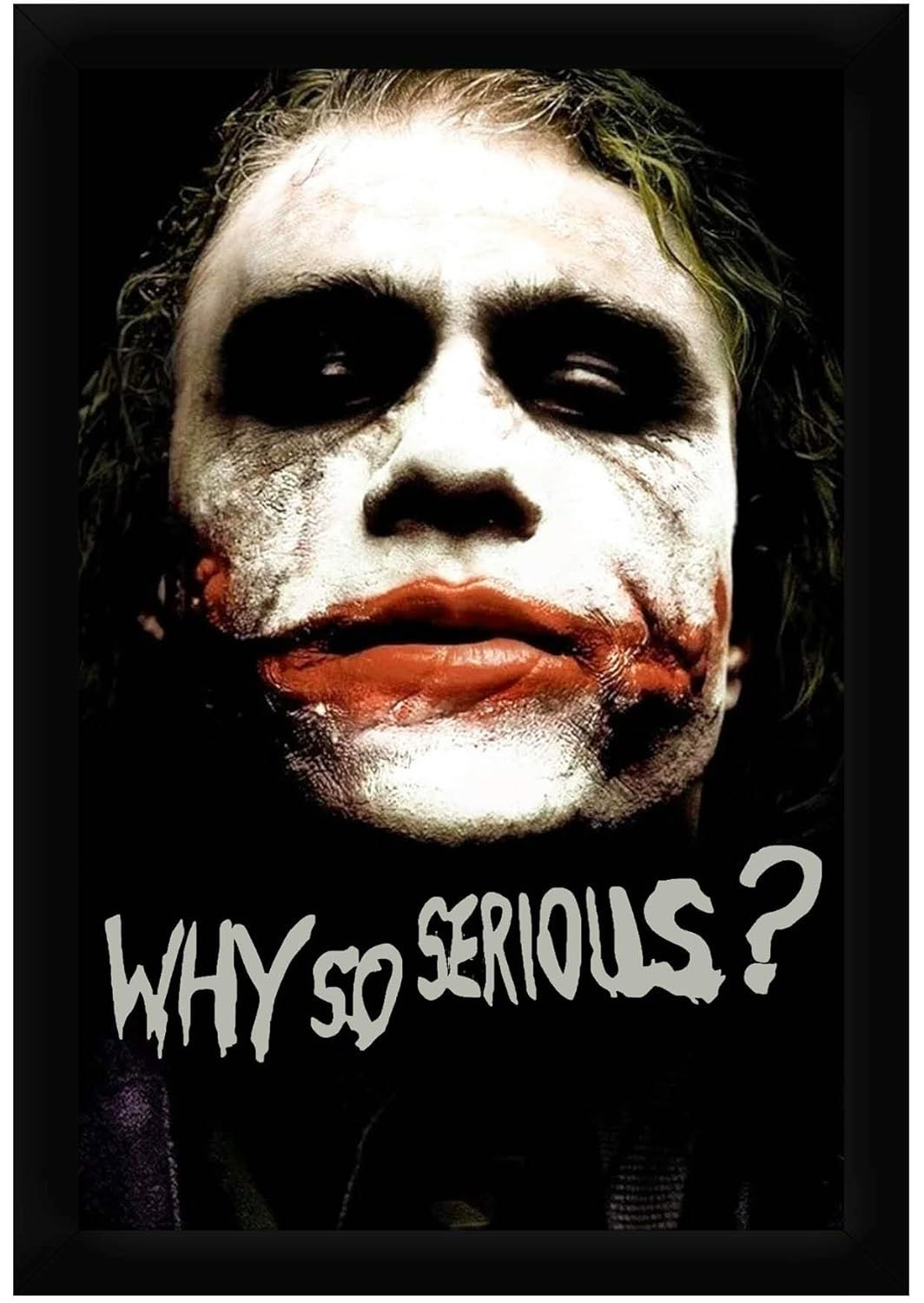Wallpaper #8mgCGpMBSpphPi3-0hmI241 Braj Art Gallery Heath Ledger Joker Why So Serious Framed Poster Size