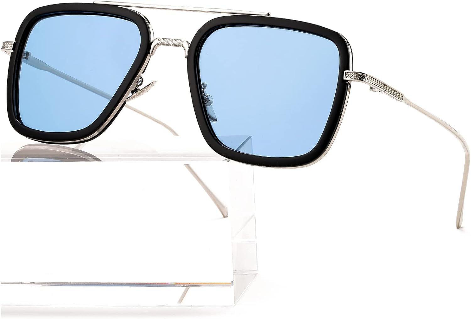 Wallpaper #RneqKJMB-pgBXx60N6st121 Buy Aieyezo Tony Stark Sunglasses Vintage Square Metal Frame Eyeglasses