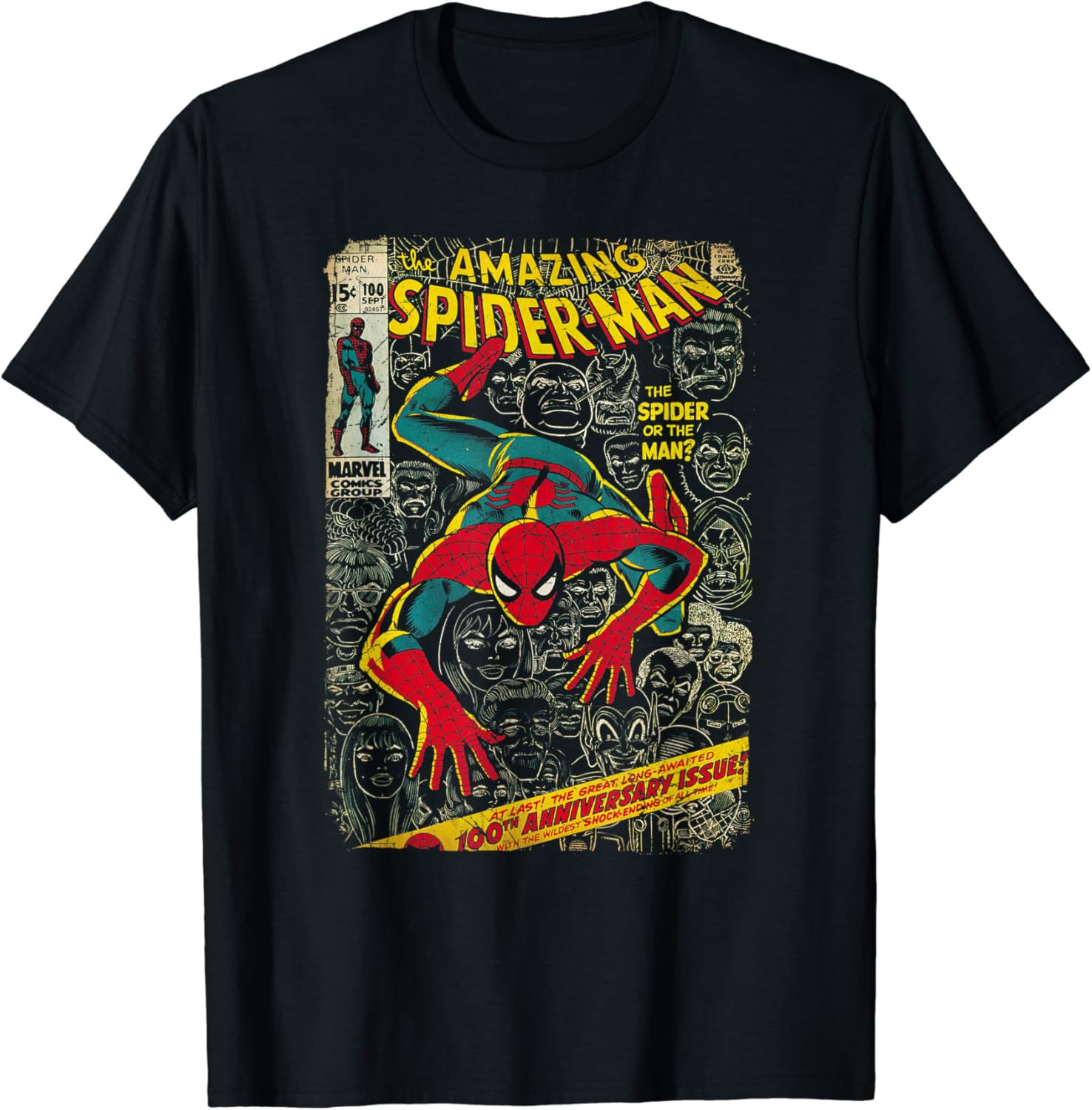 Wallpaper #T7xsO5MBMDFIMcjN_X9Q260 Amazoncom Marvel Spider Man Comic Book Anniversary Graphic T Shirt T