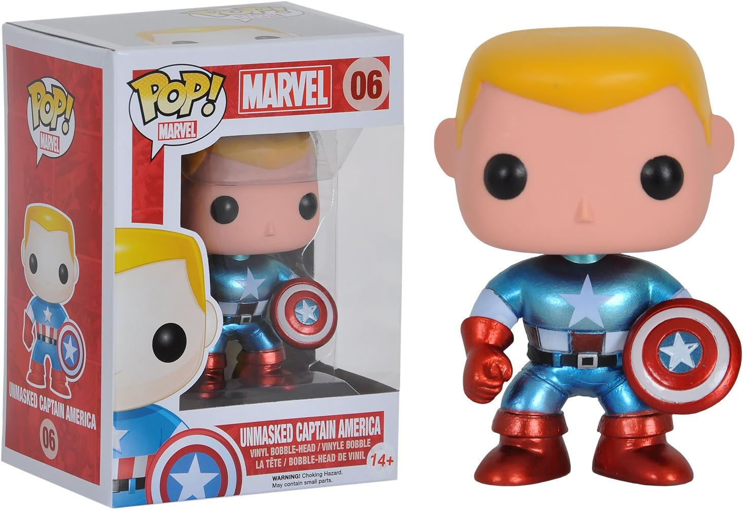 Wallpaper #72fr_JIBSpphPi3-o5lj67 Funko Figurine Marvel Captain America Metallic Unmasked Pop 10cm