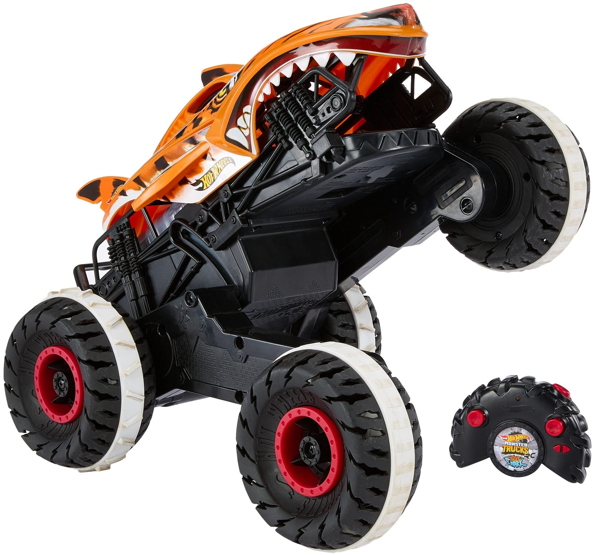 Wallpaper #jmelDJMBSpphPi3-s99F321 Buy Hot Wheels Rc Monster Trucks Unstoppable Tiger Shark in 115 Scale