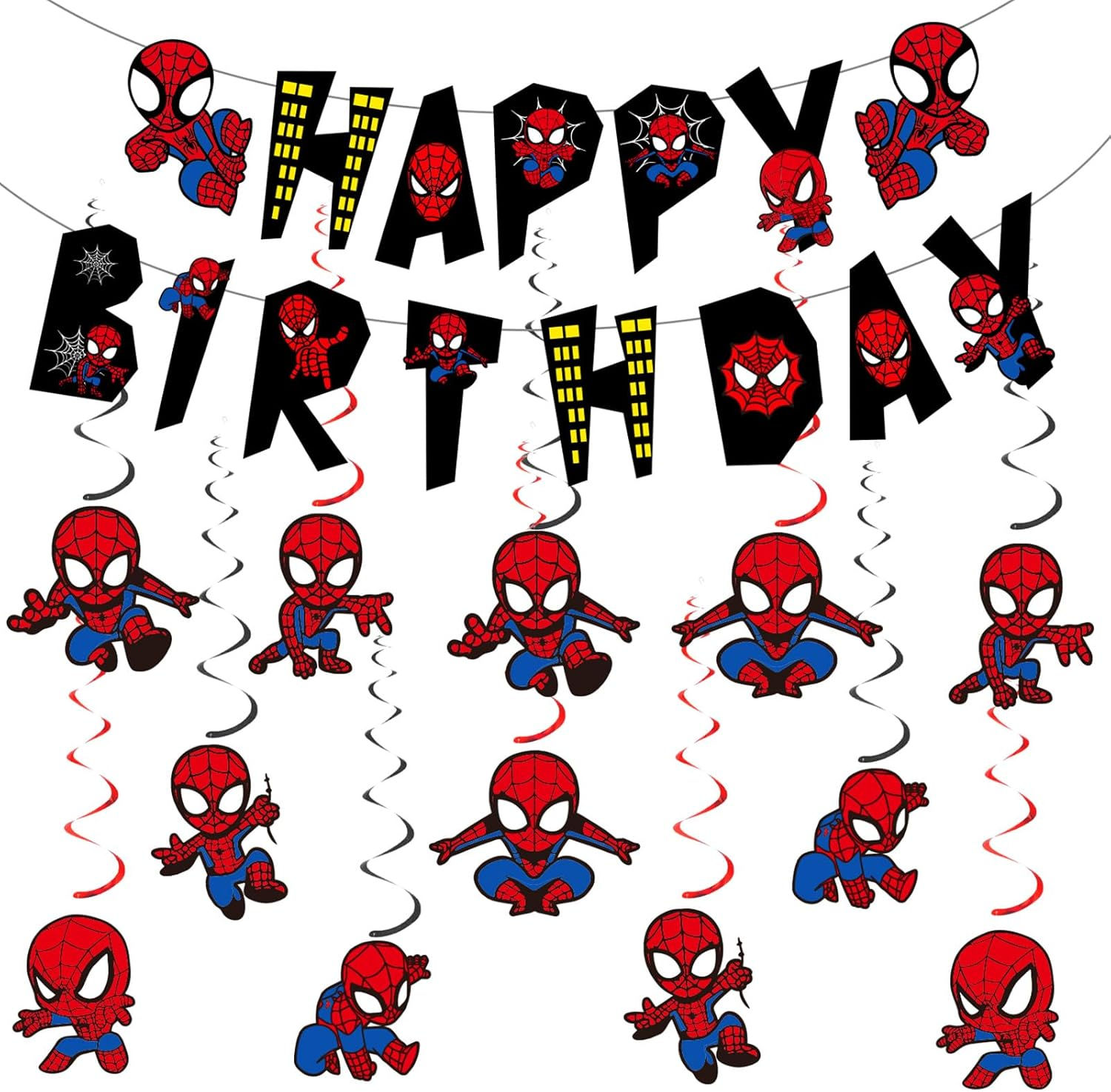 Wallpaper #nfRnOpMBKFX8bn3rLXiG161 Amazoncom Spider Birthday Decorations Spider Happy Birthday Banner