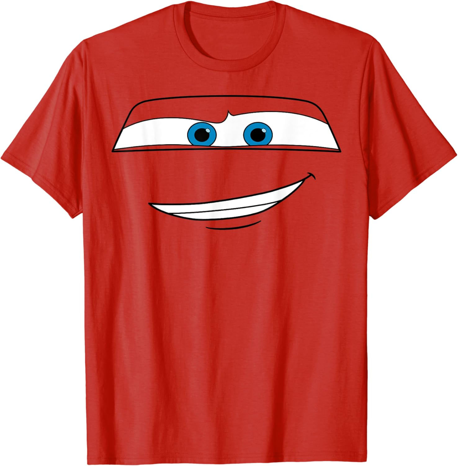 Wallpaper #hmeU8ZIBSpphPi3-9mzi225 Disney Pixar Cars Lightning Mcqueen Big Face T Shirt